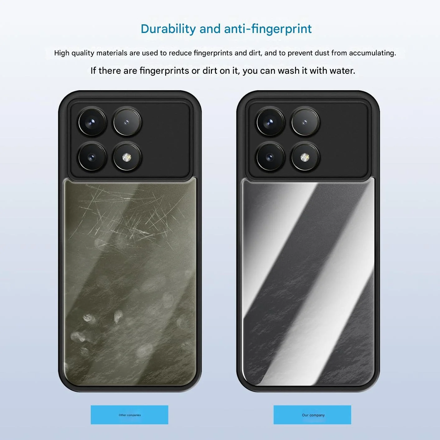 DL3 Mobilak Clear PC and TPU Protective Case for Xiaomi Poco F6 Pro 5G with Camera Protection and Military-Grade Protection - Black