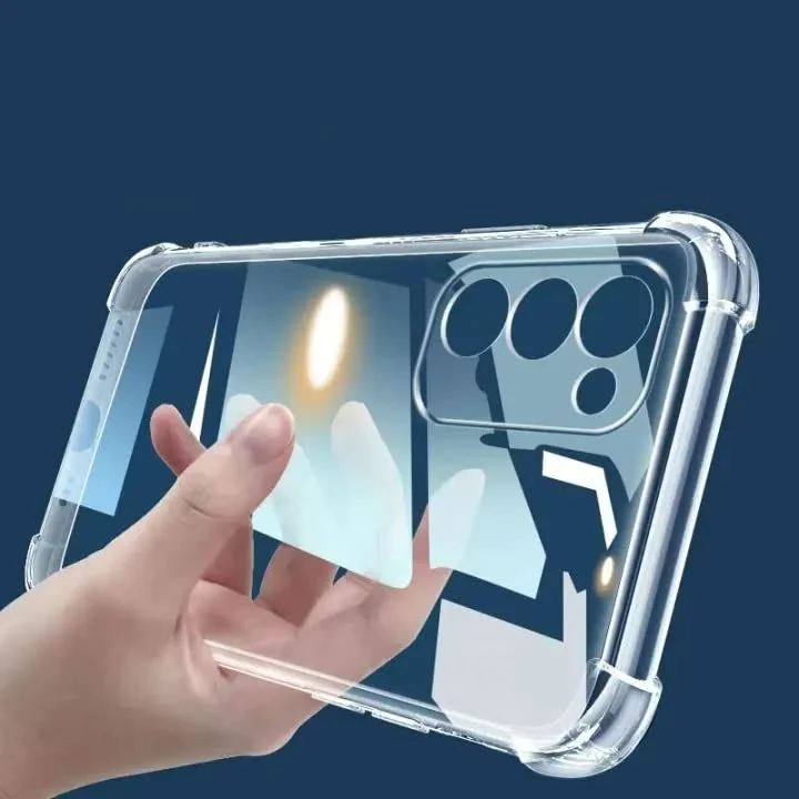 DL3 Mobilak Case Compatible with Vivo V27e, Cover Silicone Transparent TPU Gorilla Anti-shock Protector Camera Shockproof Corners - Clear