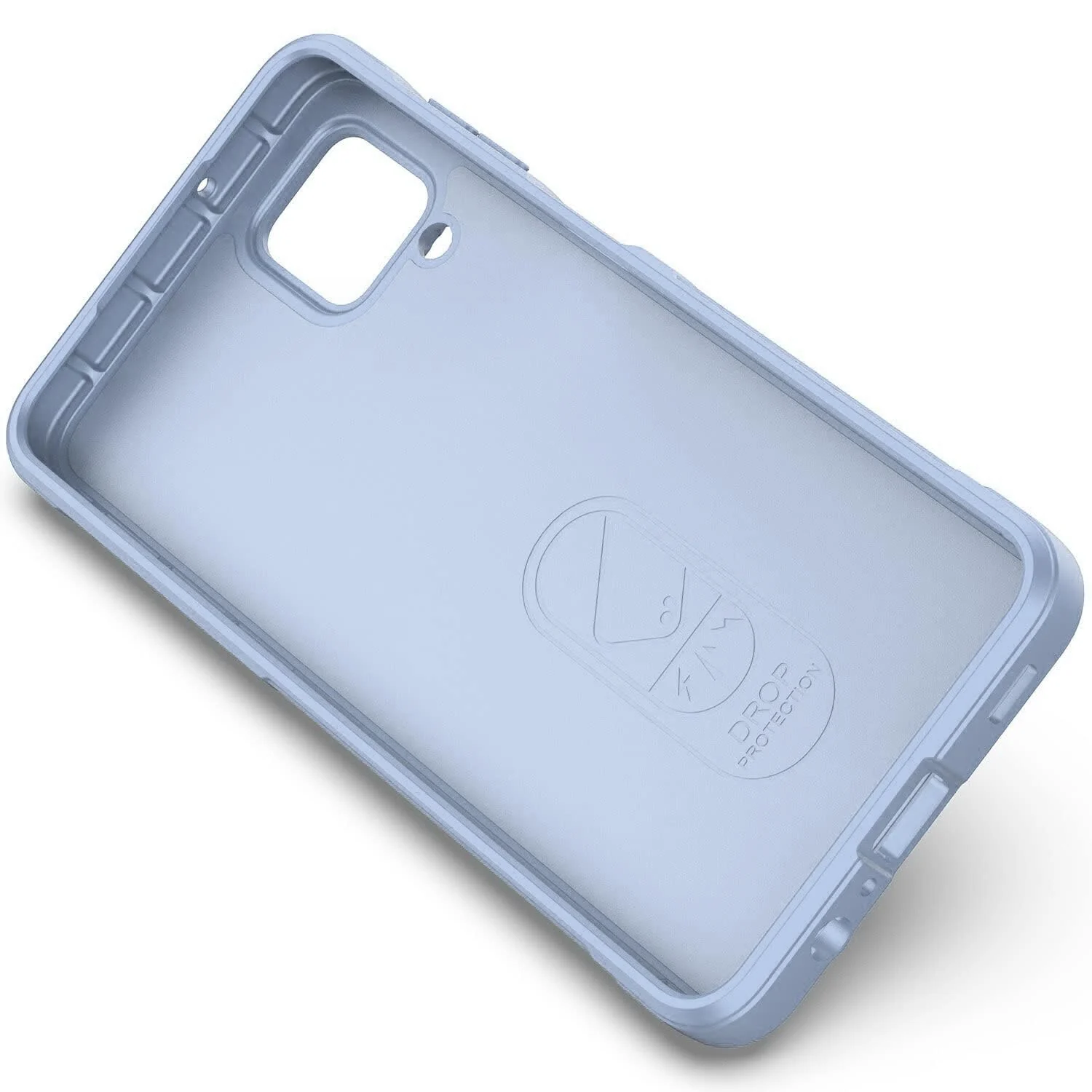 DL3 Mobilak Flexible Silicone and TPU Protective Case with Camera Protection for Samsung Galaxy A12 / M12 - Baby Blue
