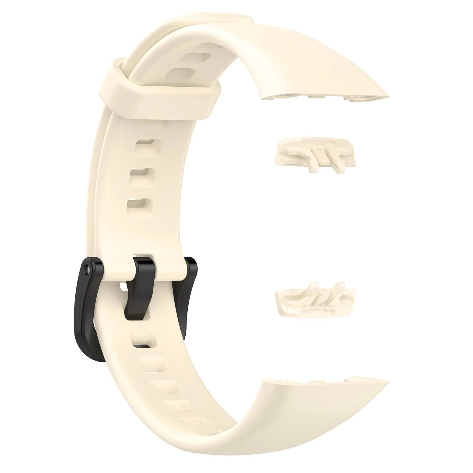 DL3 Mobilak Bracelet Compatible With Huawei Band 6/Honor Band 6/Band 6 Pro/Band 6 NFC Wristbands for Men Women, Silicone Strap, Waterproof Sports Replacement Straps - Beige