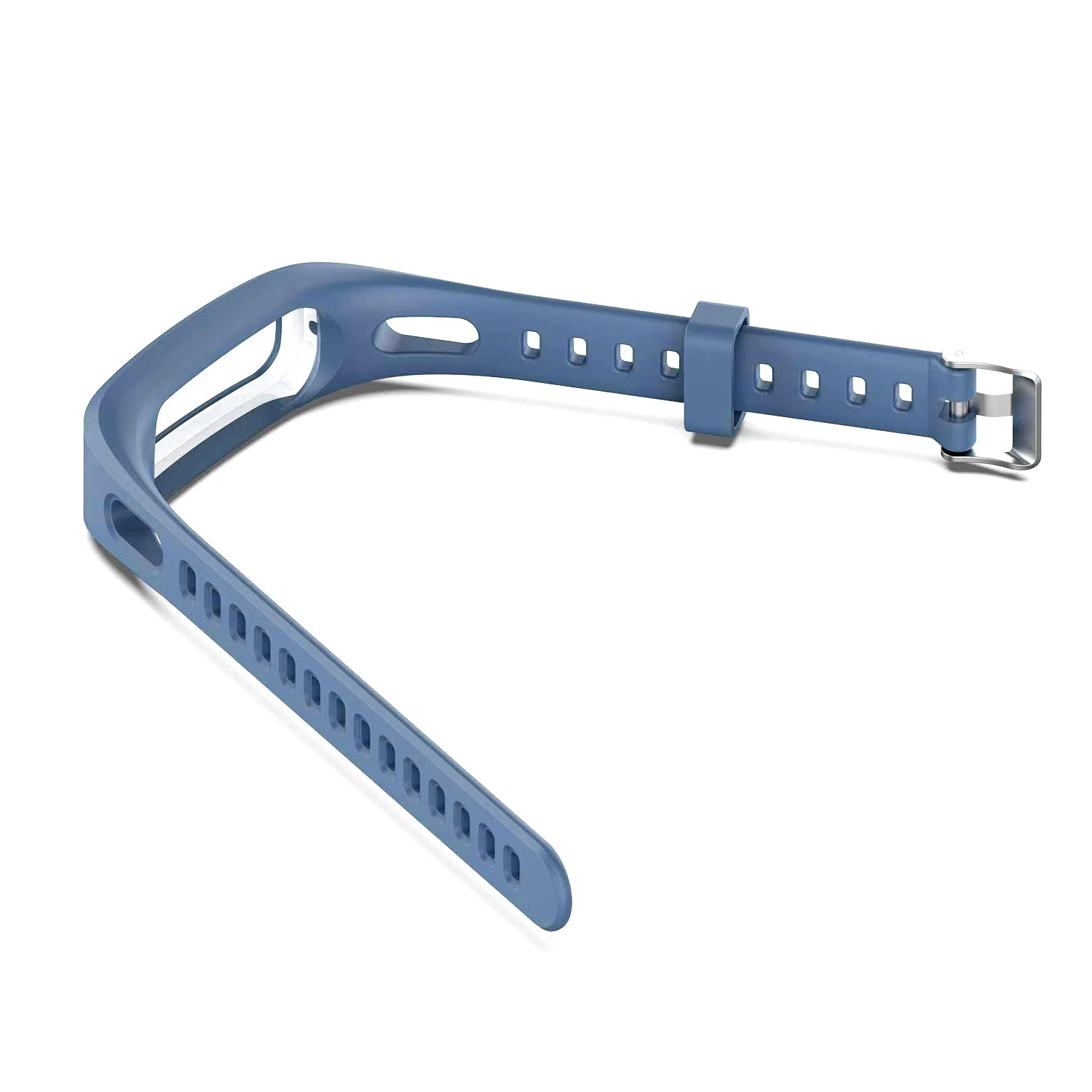 DL3 MOBILAK Silicone Watch Band Strap Compatible for Huawei Honor Band 4 Running Version/Huawei Band 3e/ Band 4e Smart Watch Bracelet Replacement - Blue
