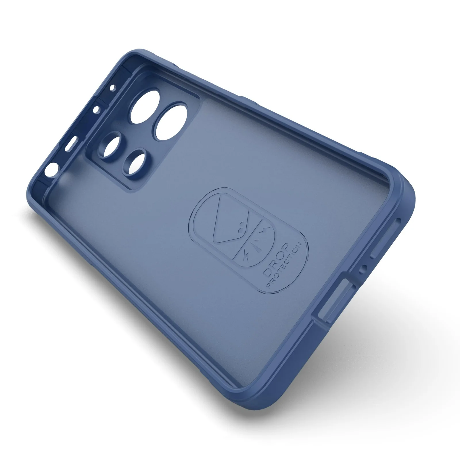 DL3 Mobilak Silicone Case for Xiaomi Redmi Note 13 4G Heavy Duty Protective [Slim Fit] Shockproof Soft Flexible Protective Design Shock-Absorption TPU Cover With Camera Protection - Navy