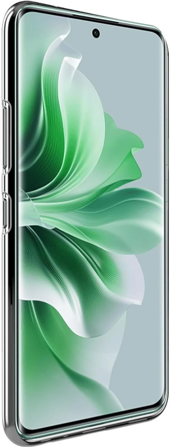 DL3 Mobilak Case Compatible with OPPO Reno 11 5G Case Crystal Soft TPU Gel Case Flexible Silicone Anti-Scratch Camera Protection TPU Cover - Clear