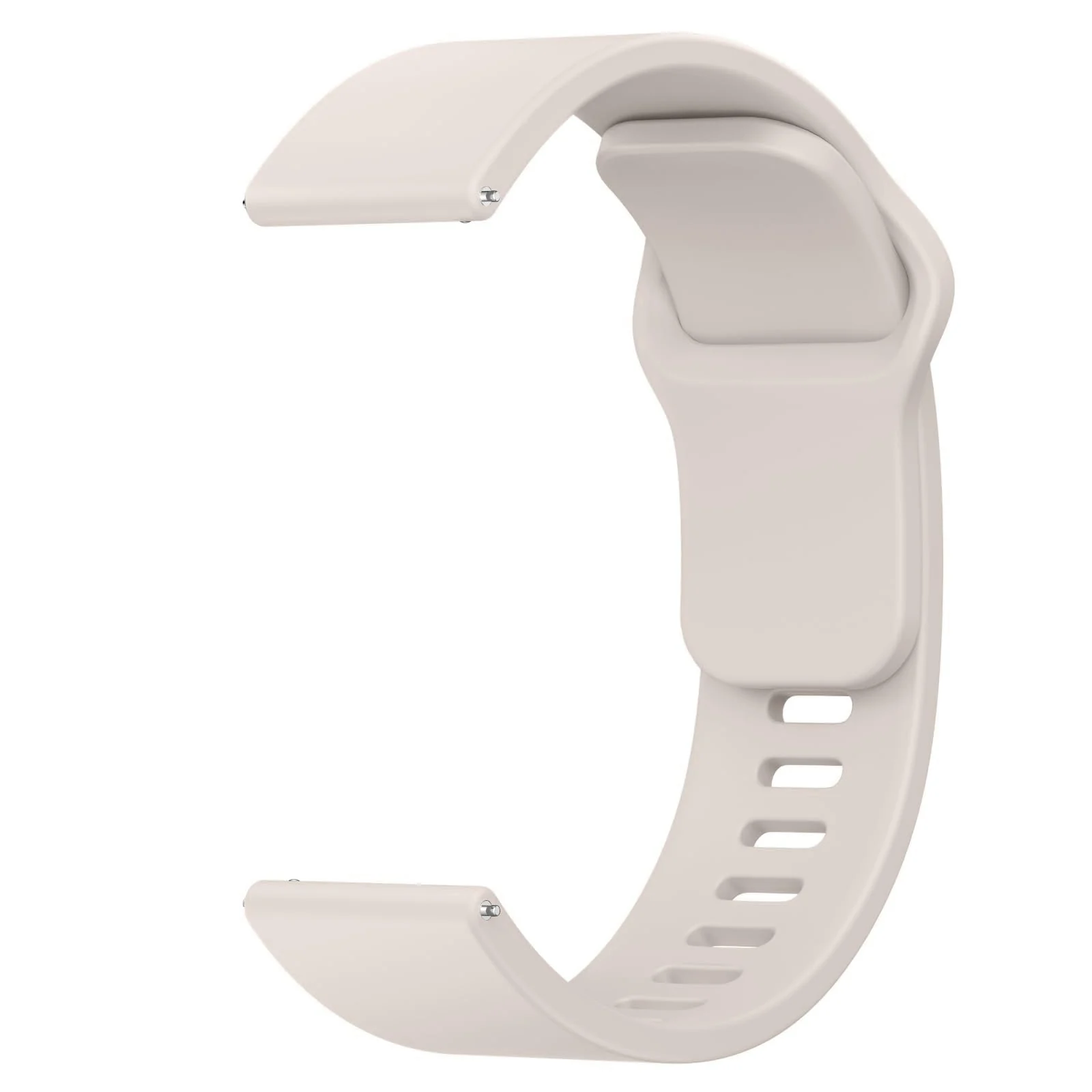 DL3 Mobilak Strap For Xiaomi Redmi Watch 5 Active/Redmi Watch 5 Lite Bands for Women Men, 22mm Adjustable Quick Release Silicone Replacement Watch Band Straps Wristbands Bracelet - Ivory White
