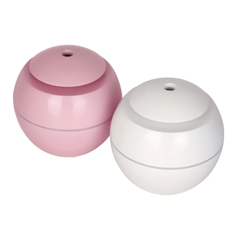 Mobigon Wood Cool Mist Ultrasonic Humidifier for Room Moisture, Aroma Diffuser for Home, 200ml Essential Oil Diffuser with 7 Colorful Night Light, Auto Shut-Off, Home, Office, car - C.White