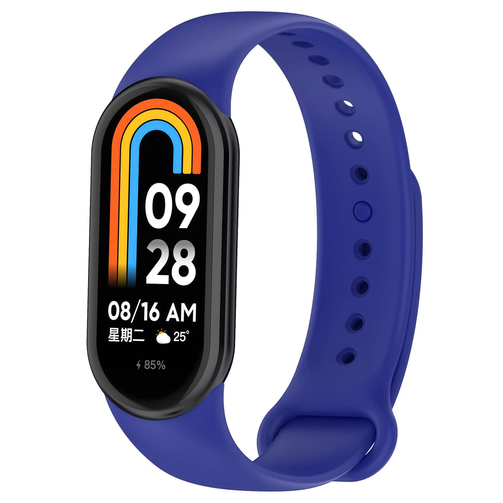 DL3 Mobilak Band Compatible with Xiaomi Mi Band 10/9/8 Replacement Strap, Silicone Skin-Friendly Wrist Strap Adjustable Sports Wristbands for Women Men Xiaomi Smart Band 8/9/10 - Blue