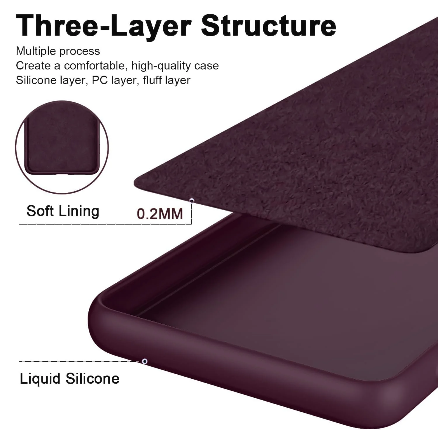 DL3 Mobilak OPPO Reno 8T 4G (Not 5G) Case, Soft Flexible Silicone Gel Rubber Bumper Cover, Full Body Shockproof Protective Phone Case (Win Red) - Wine Red