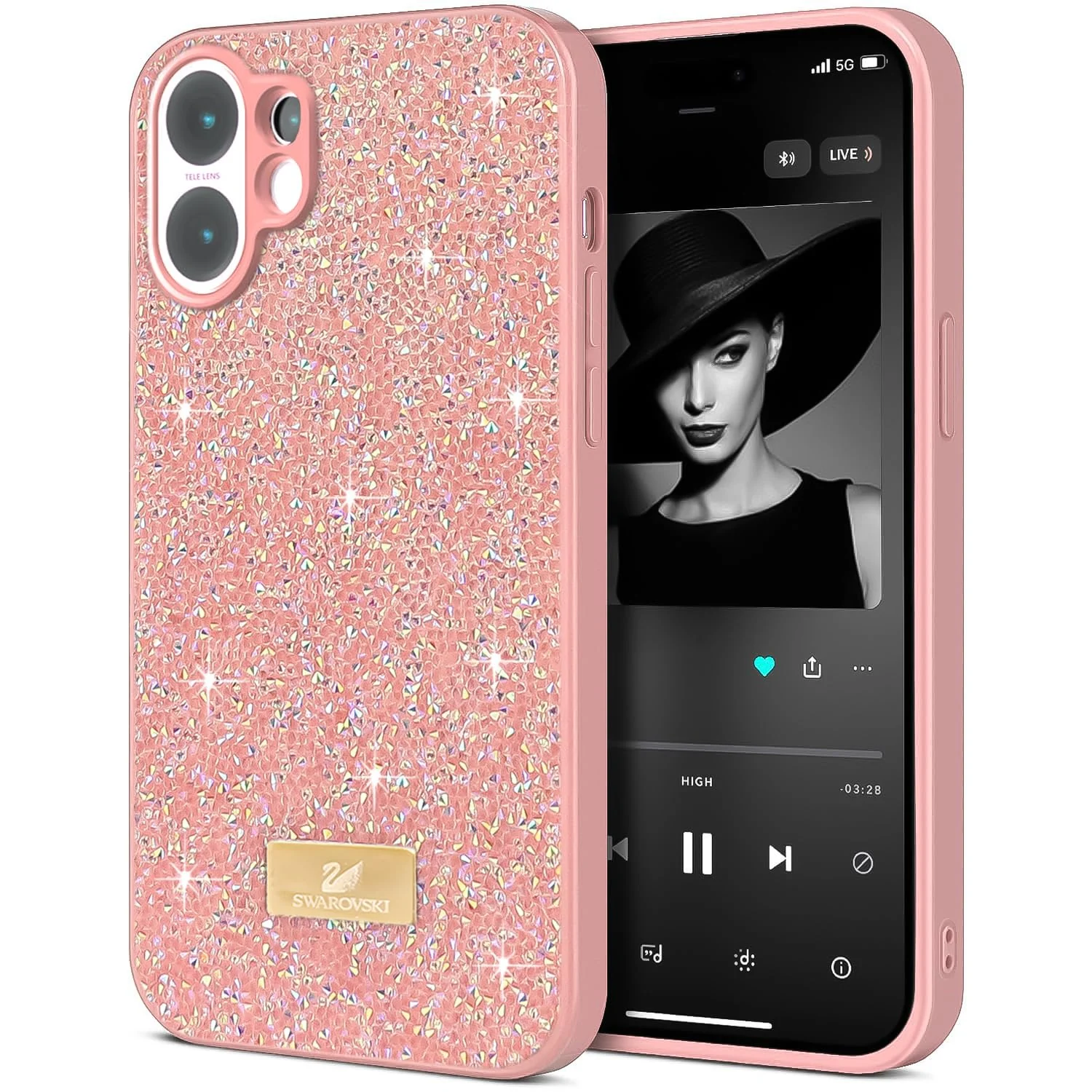 5.5 — DL3 Mobilak Glitter Protective Case with Camera Protection for vivo V60 5G
