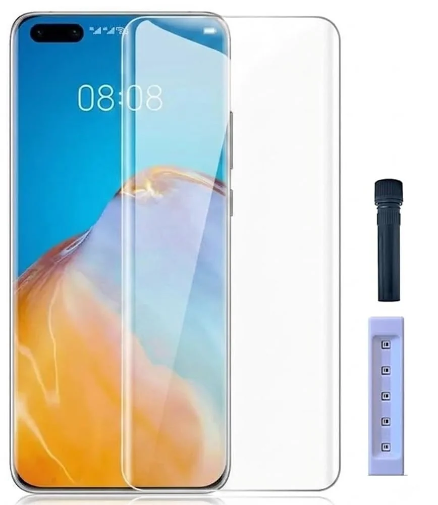 MOBIGON Liquid UV Tempered Glass Screen Protector for Huawei P40 Pro, Clear