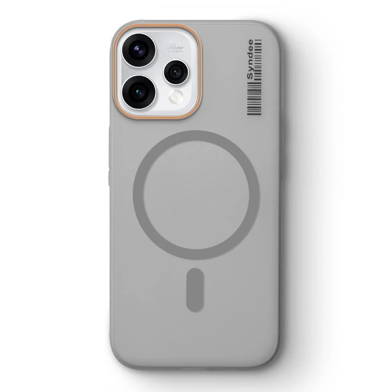 DL3 Mobilak Case Back Cover for OPPO Reno 15 5G (OPPO Reno15), Sleek Frosted Translucent Back Only Compatible with Wireless Magnetic Accessories | Anti-Scratch Shockproof Phone Case - Gray