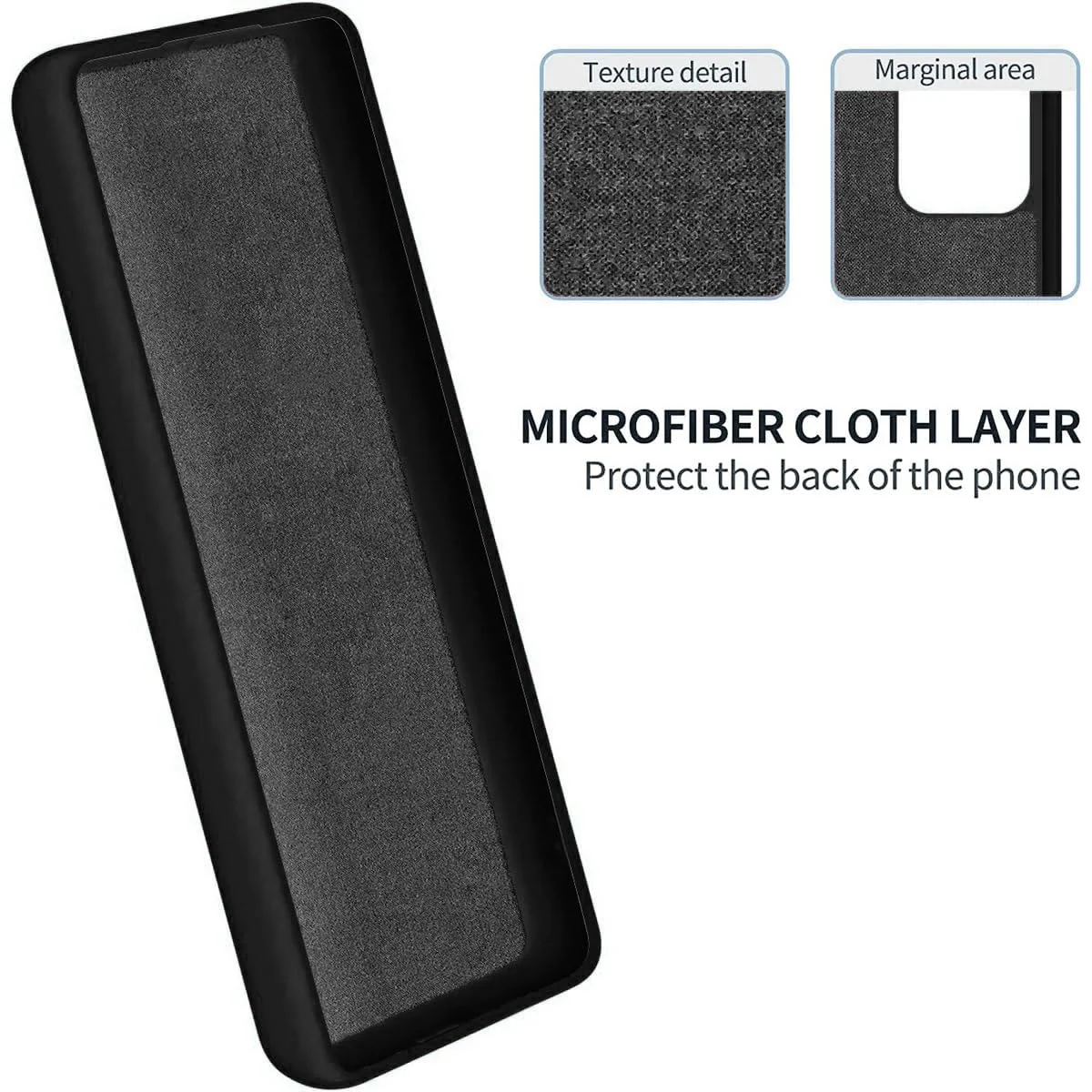 DL3 Mobilak Silicone Protective Case for Honor 70, Shock-absorbing protection, Scratch-resistant surface, Soft microfiber lining - Black