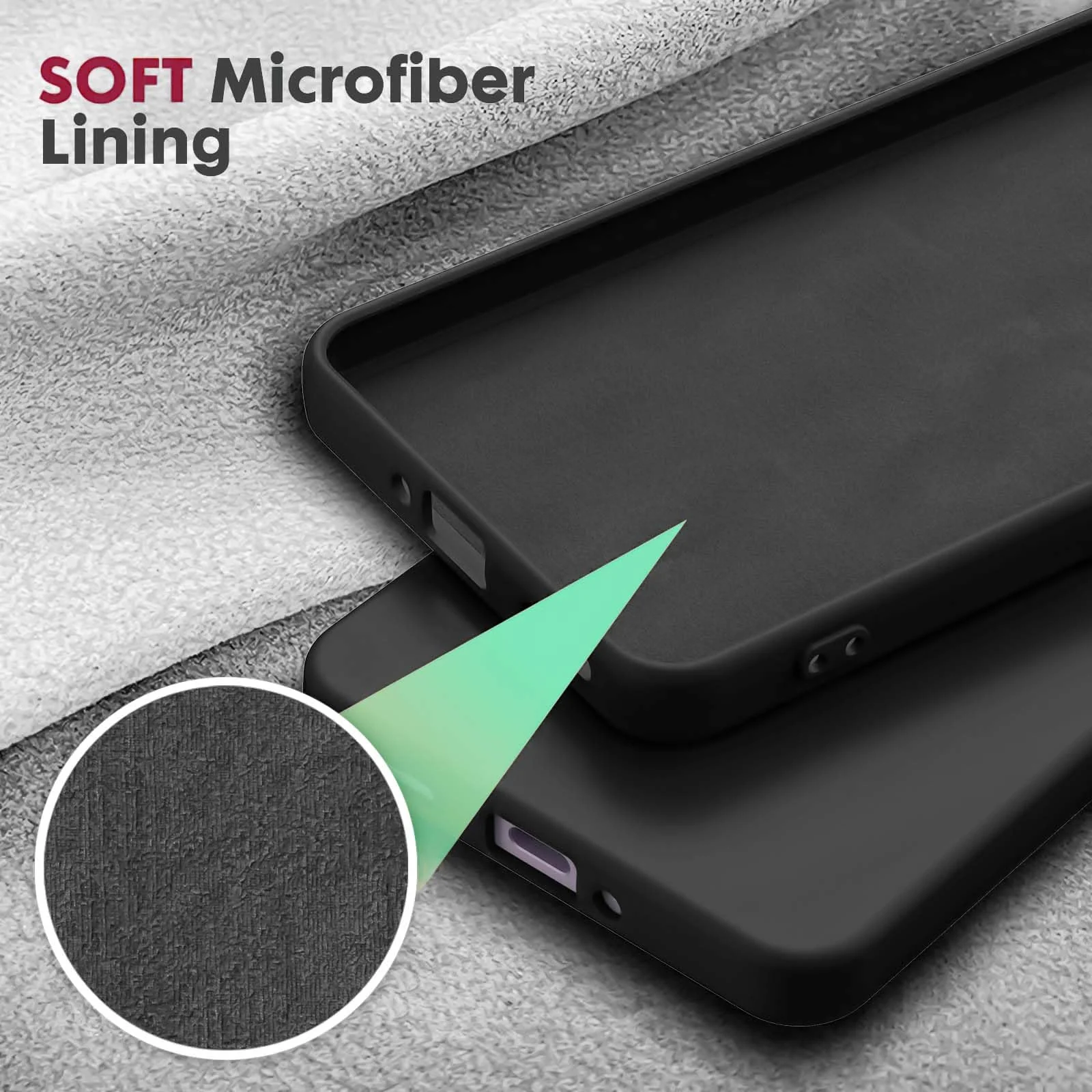 DL3 Mobilak Liquid Silicone Case for OPPO Reno11 F 5G, Not compatible with MagSafe, Supports wireless charging, Camera protection - Black