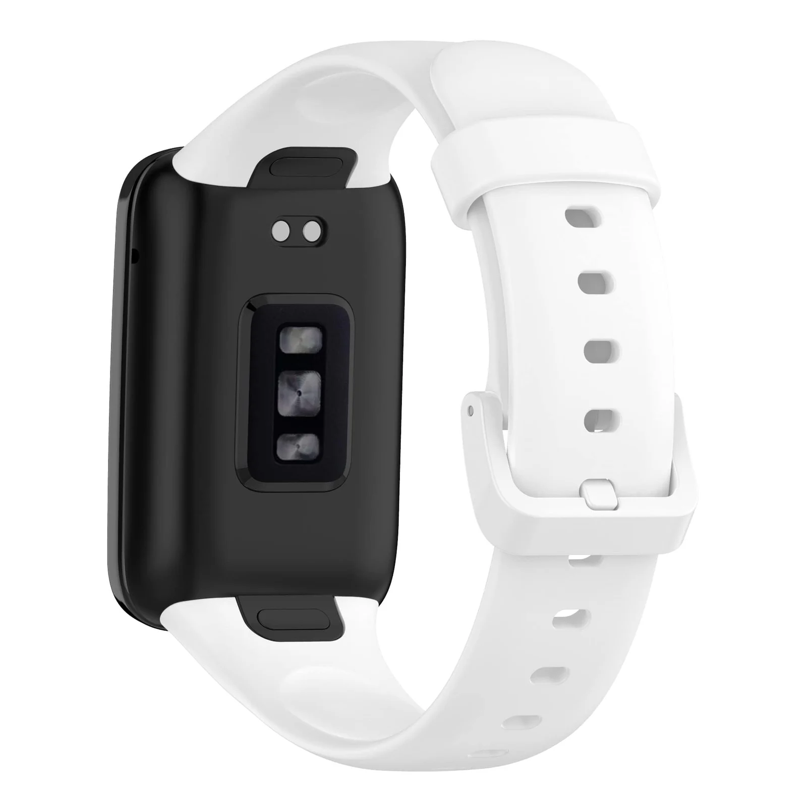 DL3 Mobilak Bands Compatible with Xiaomi Mi Band 7 Pro Watch Replacement Soft Durable Colourful Silicone Watch Band Sports Strap Wristband for Mi Band 7 Pro Smartwatch Accessories - White
