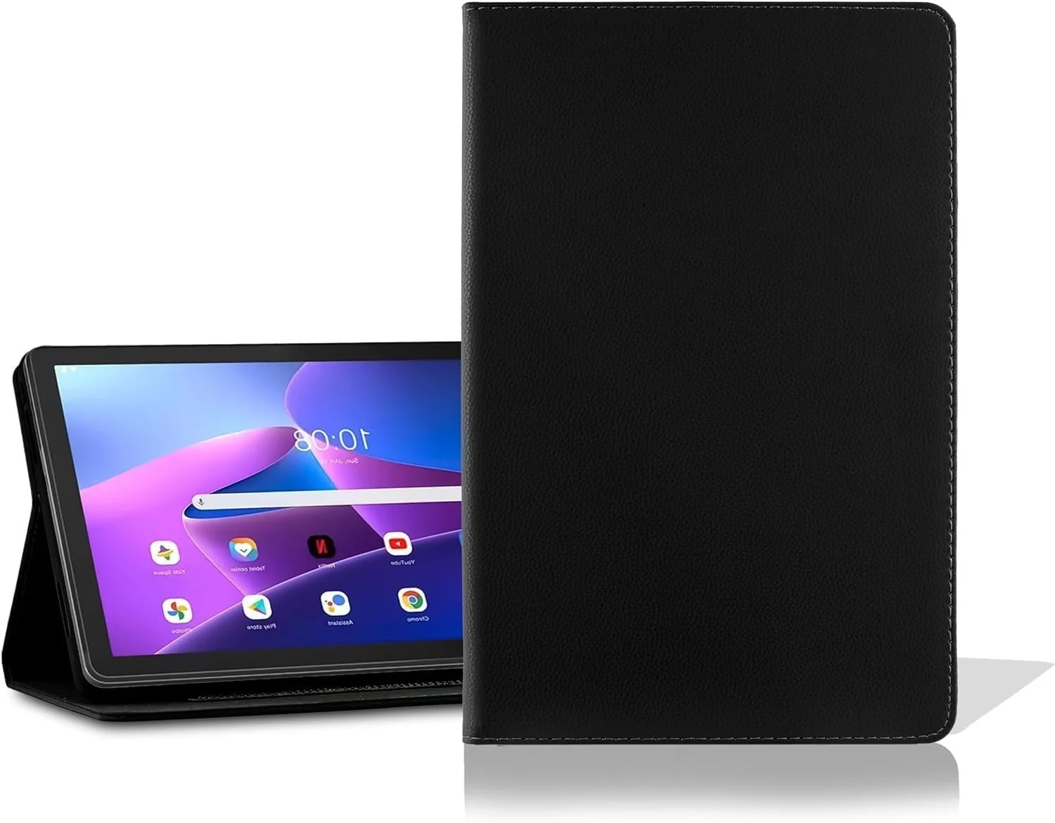DL3 Mobilak Case Compatible with amsung Galaxy Tab A9+/ A9 Plus 11 inch 2023 (SM-X210/X216/X218) Flip Wallet Leather Case Cover - Black