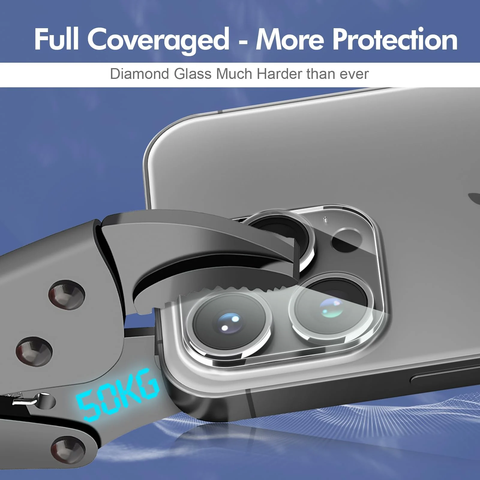 DL3 Mobilak Camera Lens Protector for iPhone 15 Pro/15 Pro Max, Full Coverage Tempered Glass HD Camera Lens Screen Cover Case,9H Hardness Anti-Scratch Camera Screen Protective Lens Film - Clear