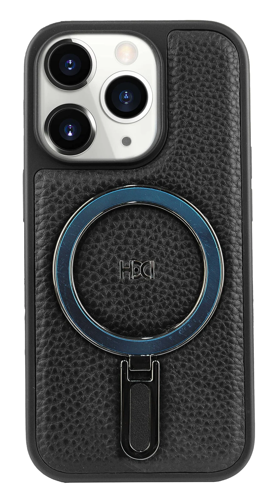 DL3 Mobilak Leather Protective Case for Apple iPhone 11 Pro Max (6.5 Inch) [Compatible with, Compatible with MagSafe accessories, Shock-absorbing protection, Slim, lightweight profile - Black