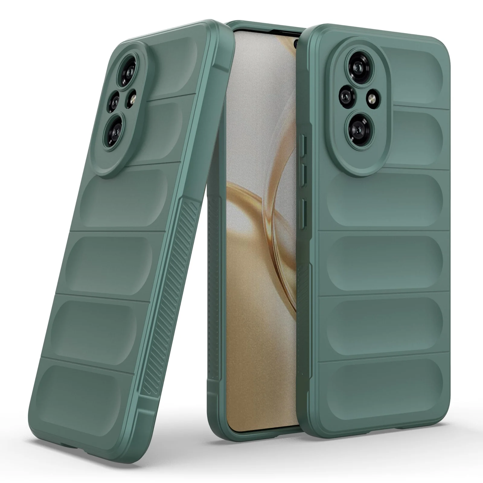 DL3 Mobilak Rugged Protective Case for Honor 200 Pro 5G, Camera protection, Shock-absorbing protection, Non-slip grip - Green