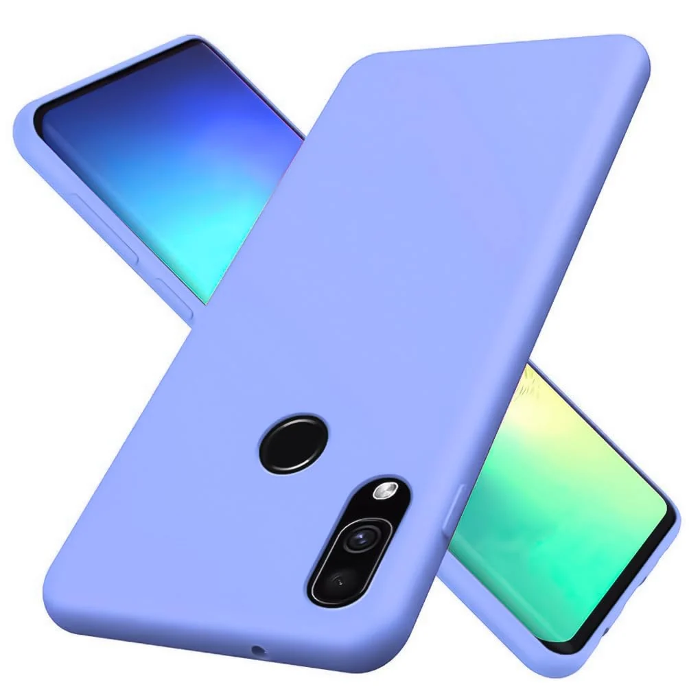 DL3 Mobilak Soft Silicone Protective Case for Huawei nova 3i with Microfiber Lining and Shockproof Design - Baby Blue