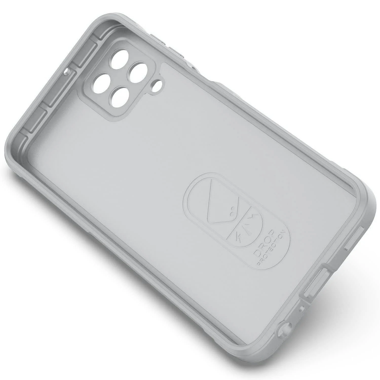 DL3 Mobilak Flexible Silicone and TPU Protective Case with Camera Protection for Samsung Galaxy M33 5G - Gray