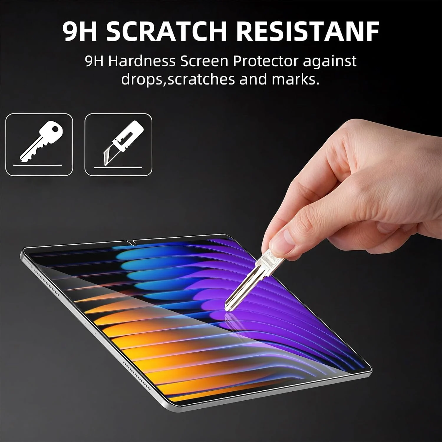 DL3 Mobilak Screen Protector For Xiaomi Pad 7 / Pad 7 Pro/Xiaomi Pad 8 / Pad 8 Pro 11.2 inches Tempered Glass Film [HD Crystal ] [Easy Installation] [Scratch Resistant] [9H Hardness] - Clear