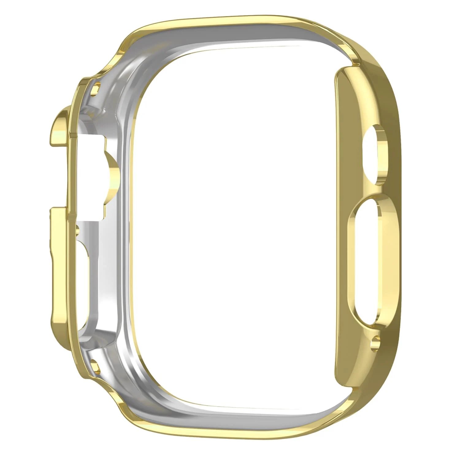 DL3 Mobilak Compatible with Apple Watch Ultra 49mm Bling Diamond Case PC Bumper Protective Cases Women Girls Crystal Shining Rhinestone Cases Smartwatch Accessories Case - Gold