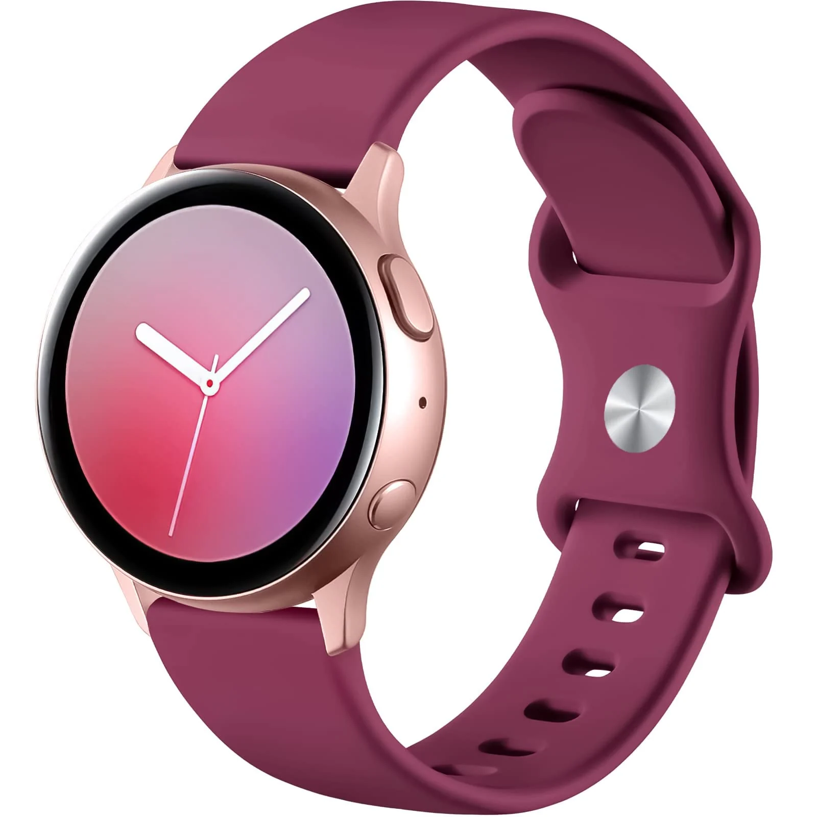 DL3 Mobilak Strap Silicone 20MM For Samsung Galaxy Watch 7/6/5/4 40mm 44mm/Watch 5 Pro 45mm/S2 classic/active 2 40mm 44mm/Amazfi GTS 2/2e/GTS 3/3 Pro/GTS 4/GTS 2 Mini/3 Mini/4 Mini/Bip 3/Bip 3 Pro - Black