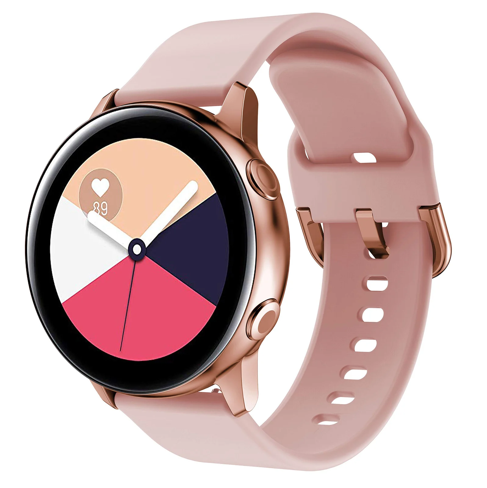 DL3 MOBILAK Strap Silicone Buckle 20MM Compatible with Samsung Galaxy Watch 7/6/5/4 40mm 44mm/5 Pro 45mm/S2 classic/active 2 40mm 44mm/Amazfi GTS 2/2e/3/3 Pro/4/2 Mini/3 Mini/4 Mini/Bip 3/Bip