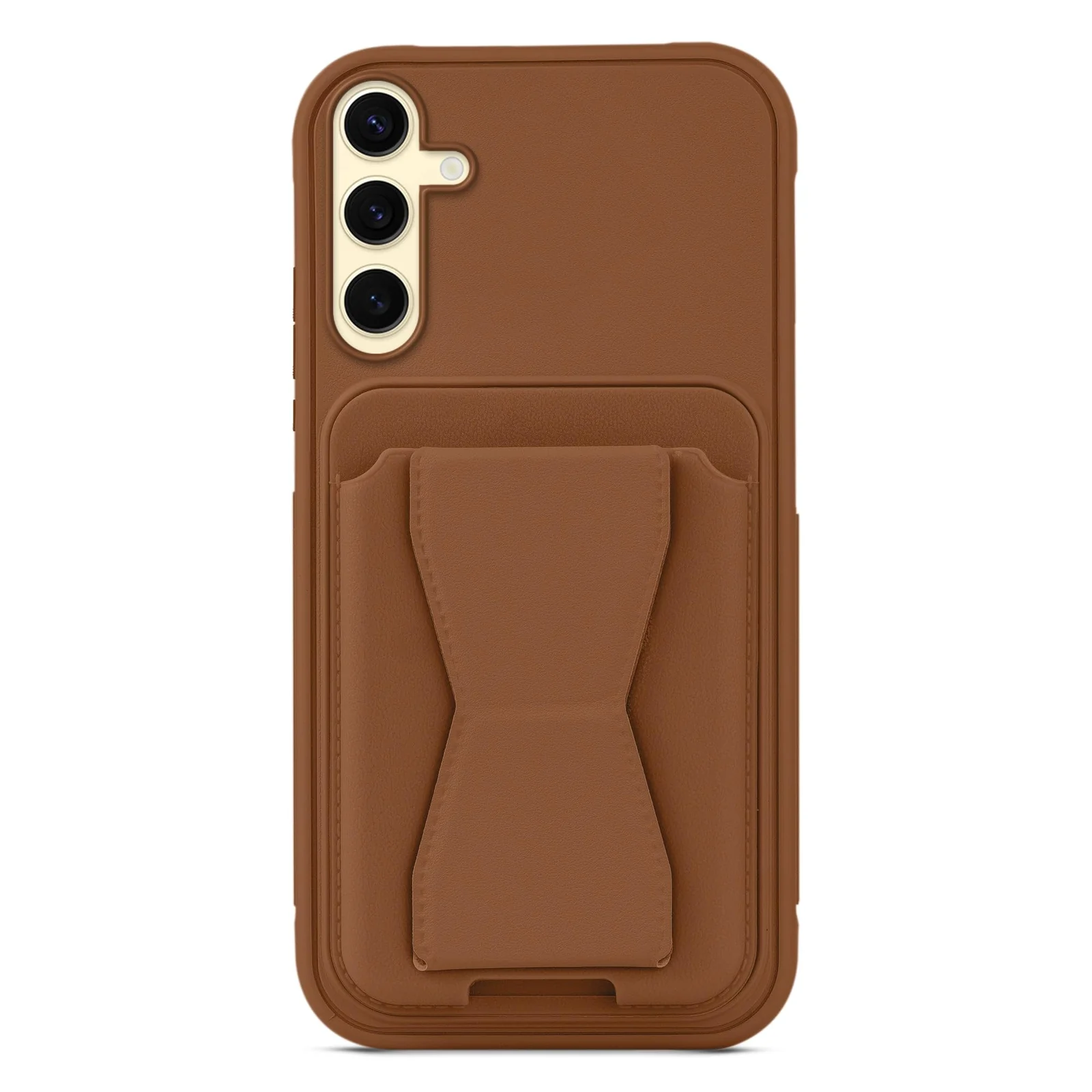 DL3 Mobilak Leather Wallet Case for Honor 400 5G, Camera protection, Shock-absorbing protection, Built-in kickstand - Brown