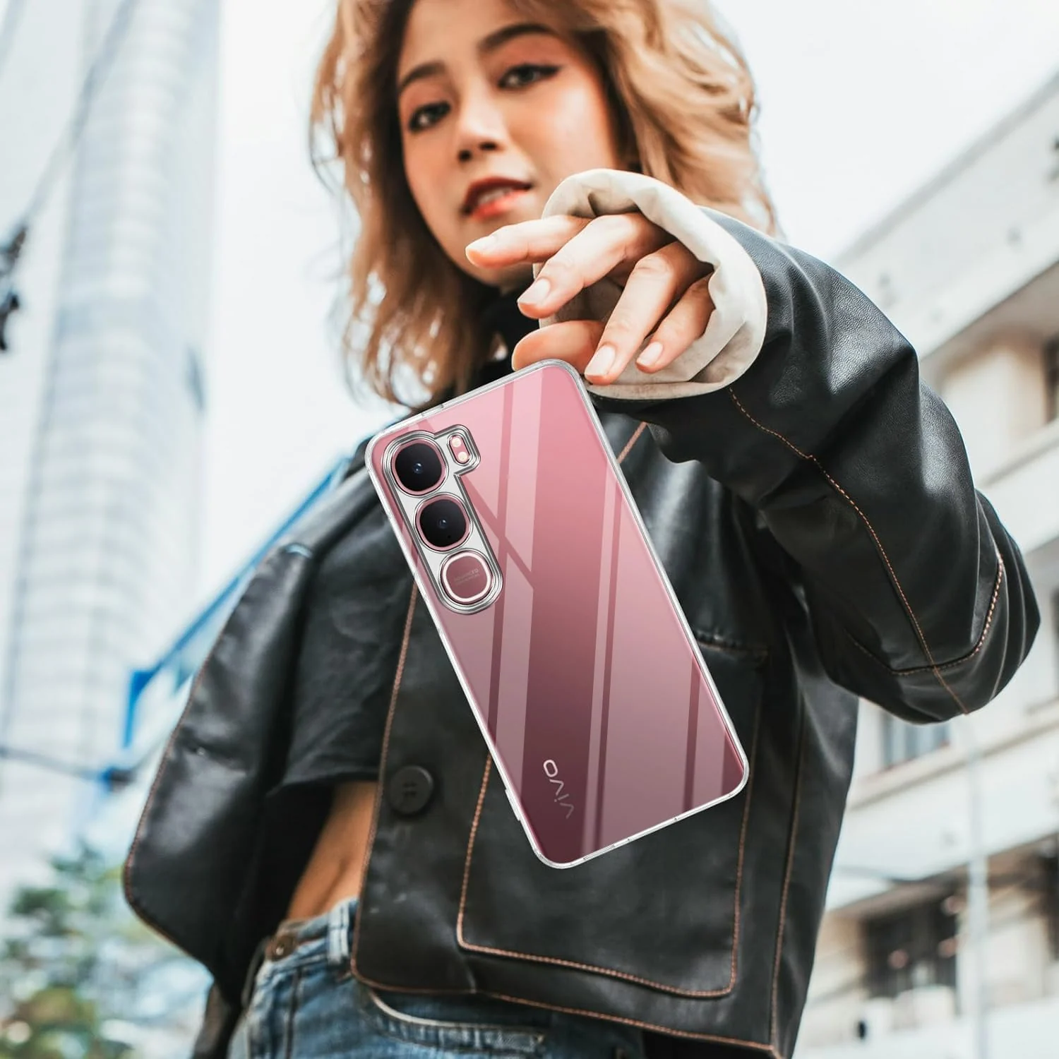 DL3 Mobilak Case Compatible with vivo Y21D 5G / Y31 5G, Case Crystal Soft TPU Gel Case Flexible Silicone Anti-Scratch Camera Protection TPU Cover - Clear