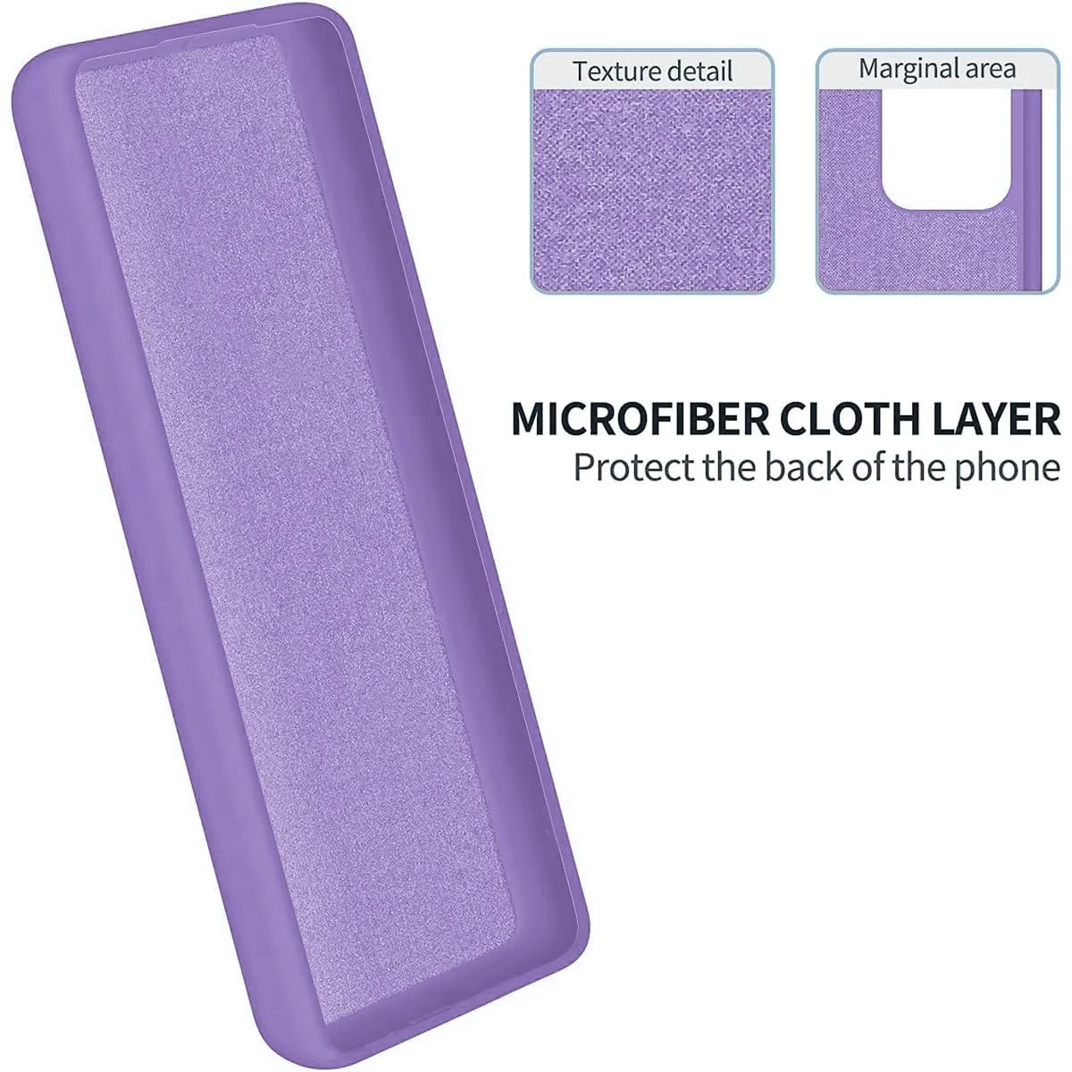 DL3 Mobilak Honor 70 Case, Soft Flexible Silicone Gel Rubber Bumper Cover, Slim Fit Full Body Shockproof Protective Phone Case - Light Purple