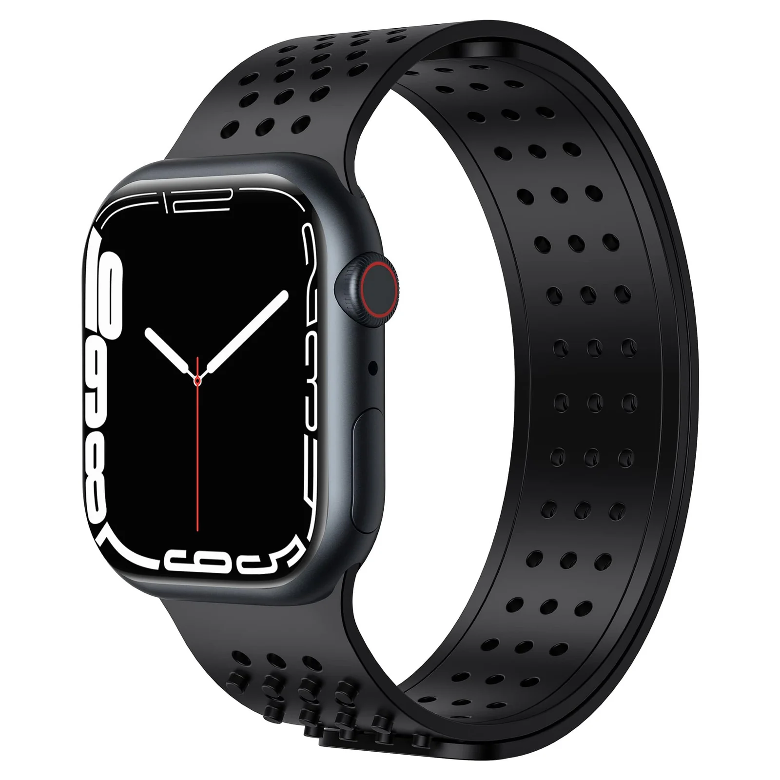 Dl3 Mobilak Soft Silicone Band For Apple Watch Ultra Bands 49MM 45MM 44MM 42MM,Sport Replacement Wristband No Clasps for iWatch Series 8 ultra 7 6 5 4 SE 3 2 Women Men,Waterproof Strap (White)