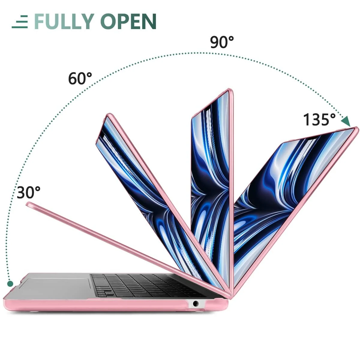 DL3 Mobilak Compatible with MacBook Pro 16 inch Case 2024 2023 2022 2021 M4 M3 M2 M1 A3403 A3186 A2991 A2780 A2485 Pro Max Liquid Retina Touch ID, Protective Plastic Hard Shell Cover - Pink