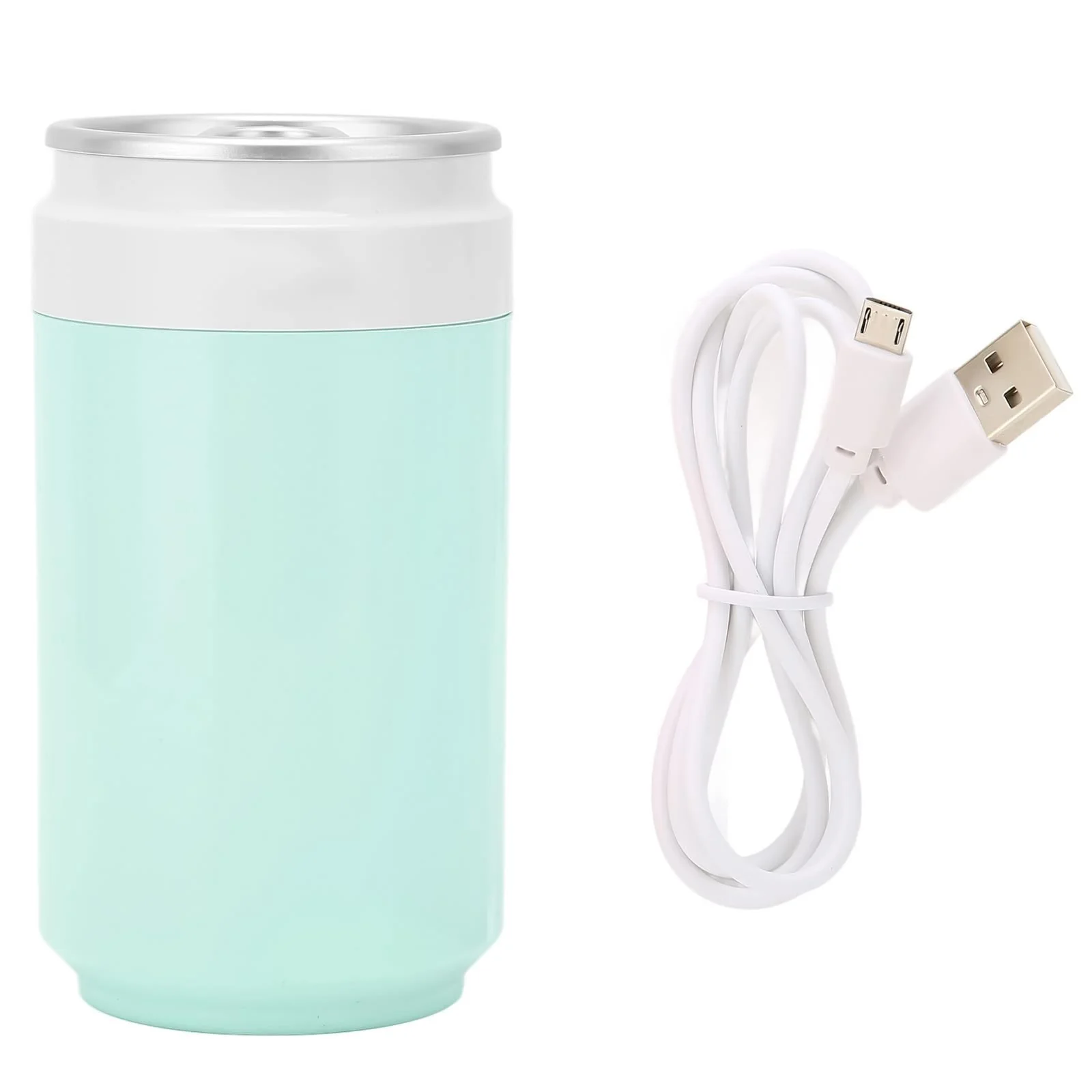 Mobigon Wood Cool Mist Ultrasonic Humidifier for Room Moisture, Aroma Diffuser for Home, 260ml Essential Oil Diffuser with 7 Colorful Night Light, Auto Shut-Off, Home, Office, car - White&Turquize