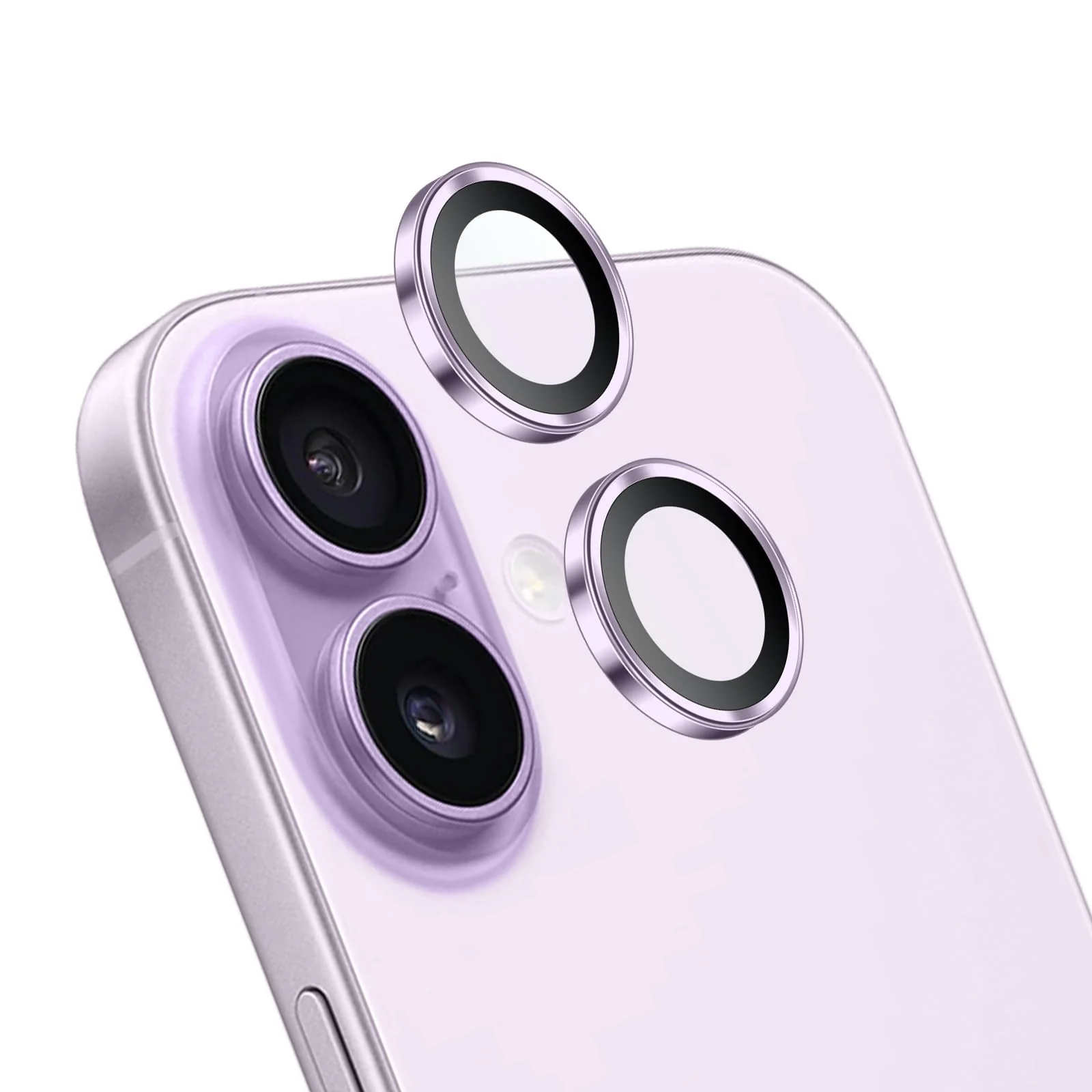 DL3 Mobilak Camera Lens Protector for iPhone 17 Accessories, 9H Tempered Glass Metal Individual Ring Camera Cover Screen Protector, Case Friendly, Anti Scratch