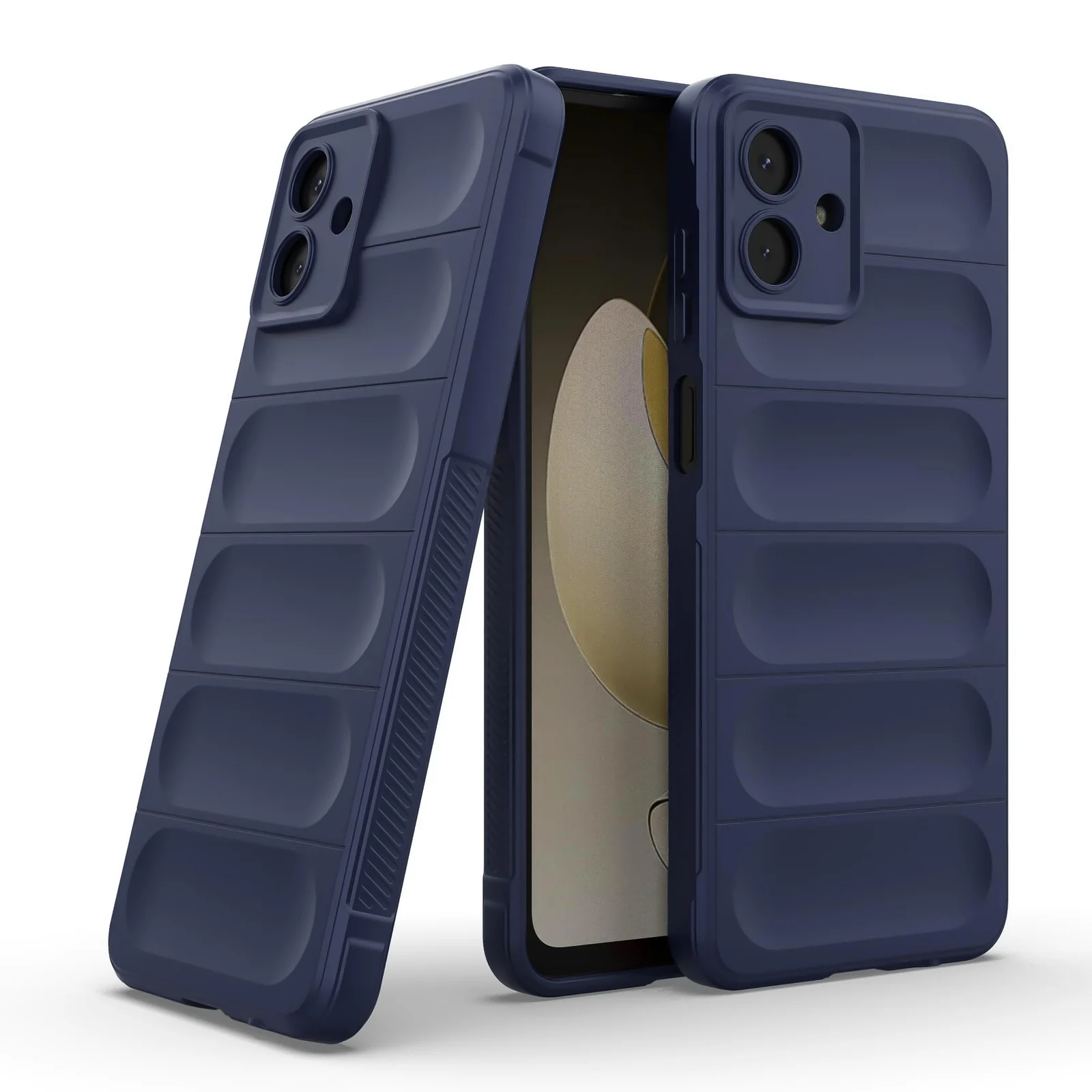 DL3 Mobilak Silicone Case for Samsung Galaxy A07 4G Heavy Duty Protective [Slim Fit] Shockproof Soft Flexible Protective Design Shock-Absorption TPU Cover With Camera Protection - Blue