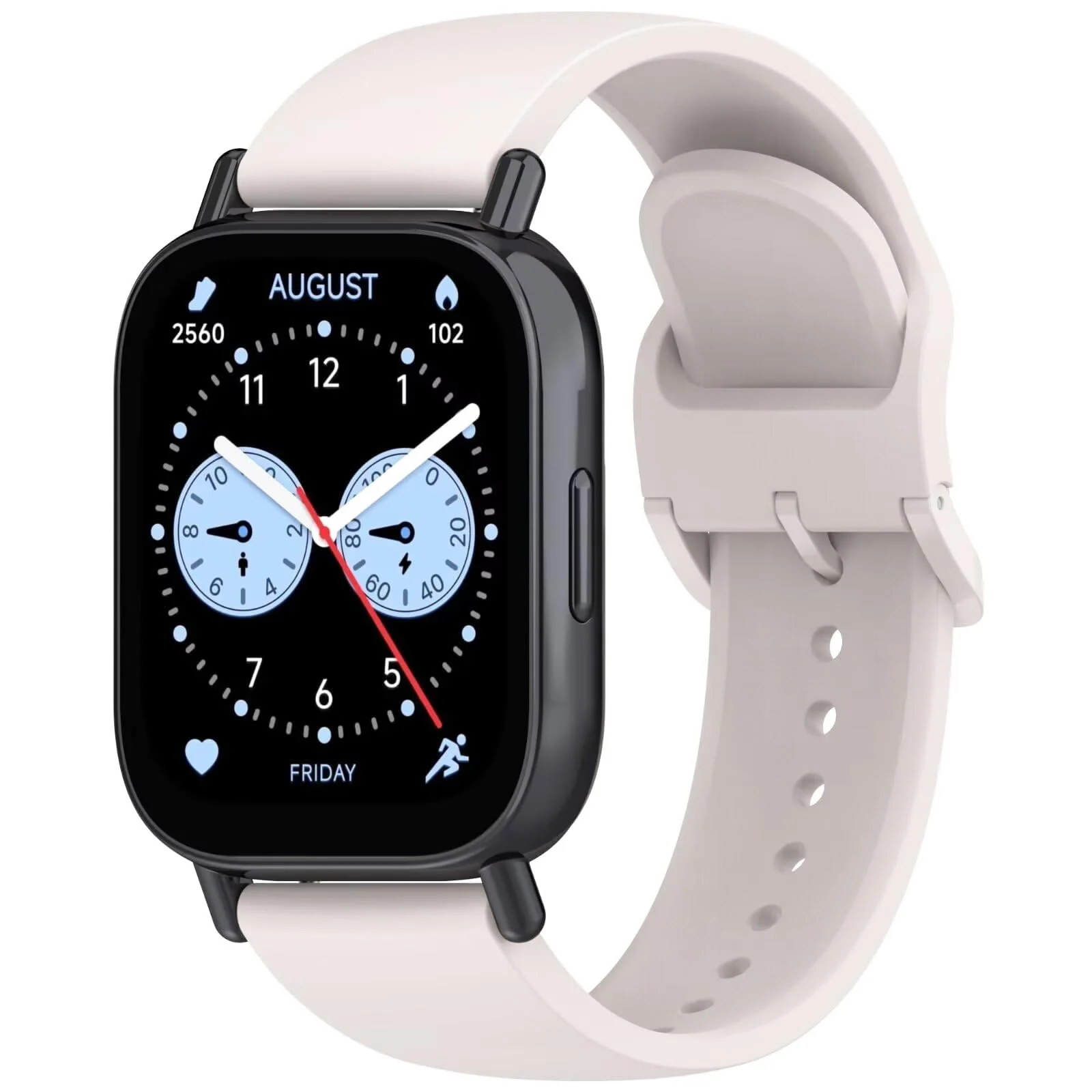DL3 Mobilak Straps Compatible with Xiaomi Redmi Watch 5 Active/Redmi Watch 5 Lite Bracelet, 22mm Soft Silicone Replacement Band Sports Strap Wristbands [Wear-resistant] [breathable] - Ivory White