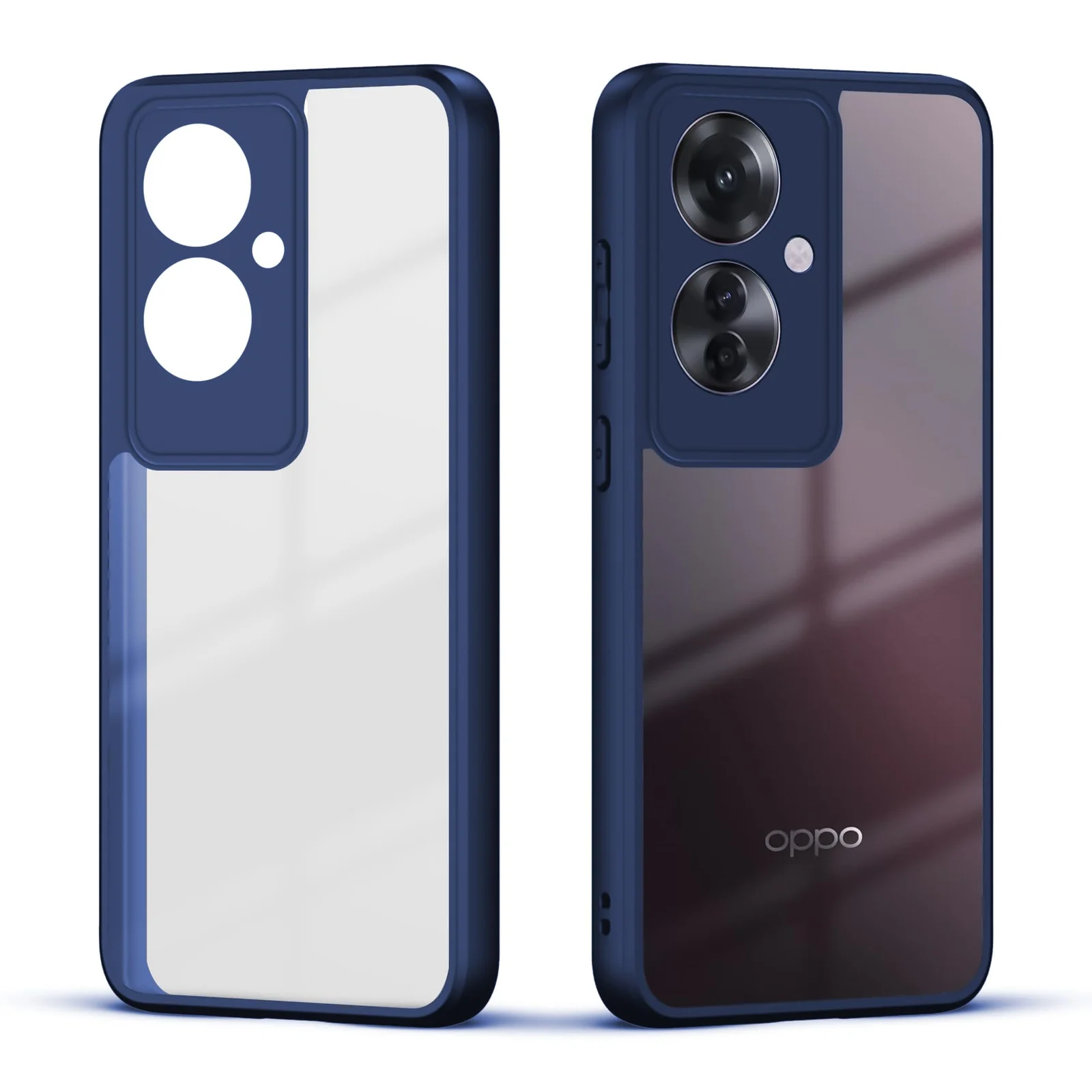 DL3 Mobilak Clear Protective Case for OPPO Reno 12 Pro 5G - Blue