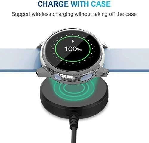 DL3 Mobilak Case Compatible with Samsung Galaxy Watch Active 2 44mm Case All-Around Screen Protector Watch Soft TPU Shockproof Cover Slim Guard Thin Bumper Shell Protector - Clear