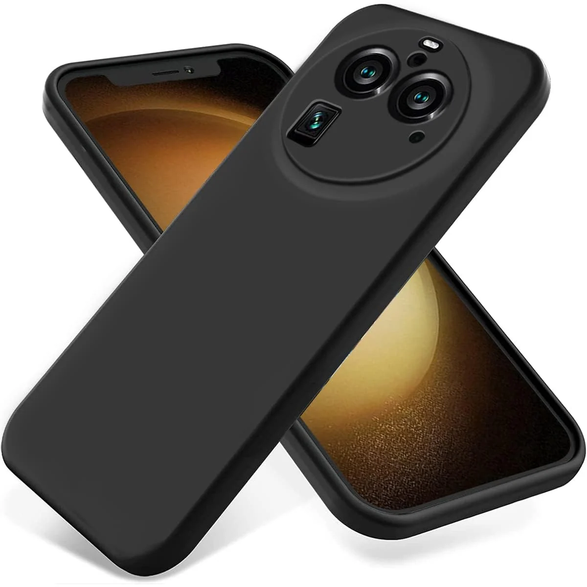 DL3 Mobilak Silicone Protective Case for OPPO Find X6 Pro - Black