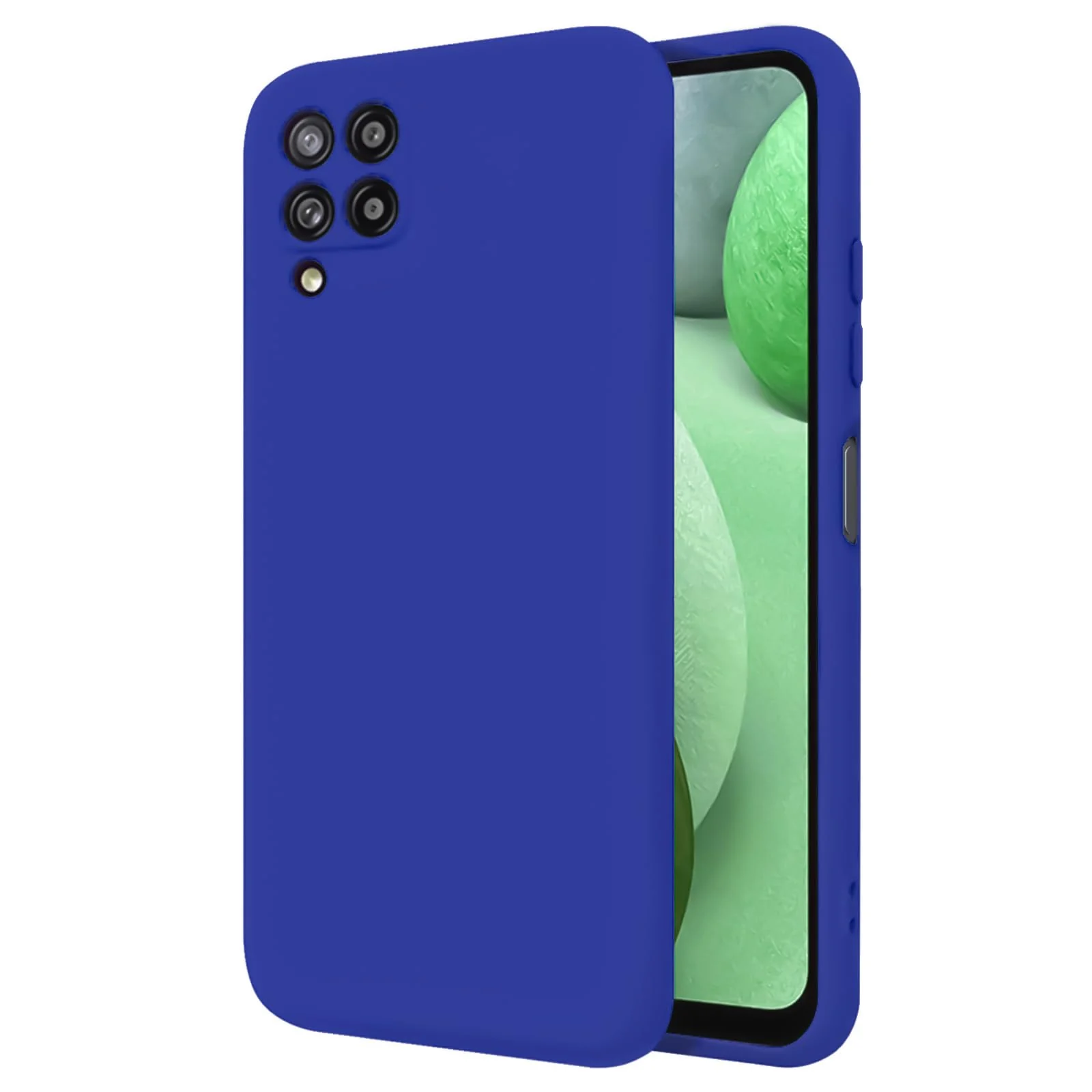 DL3 Mobilak Soft Silicone Protective Case for Samsung Galaxy A12 / M12 with Microfiber Lining and Shockproof Design - Pepsi