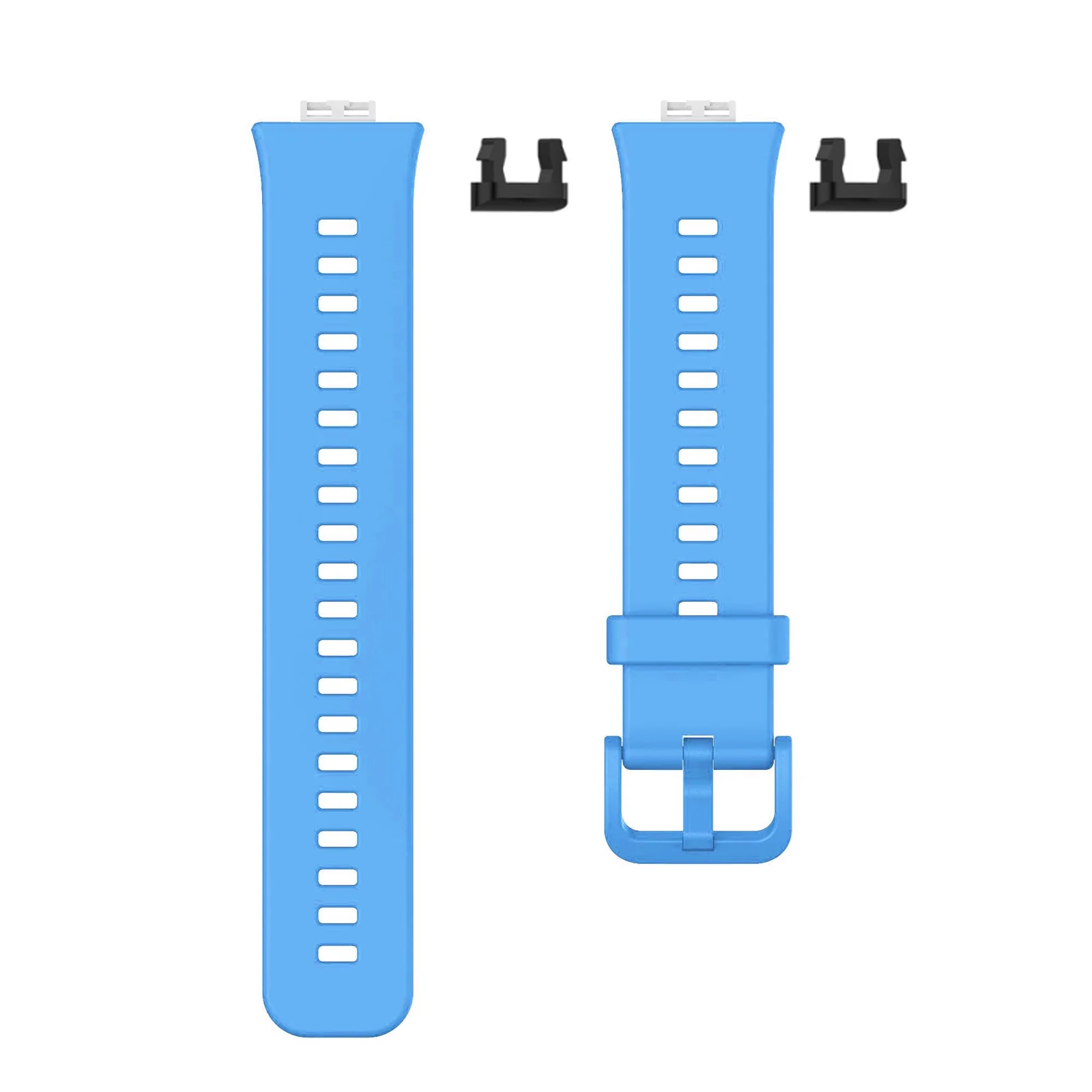 DL3 Mobilak Silicone Strap for Huawei Watch Fit, Soft Band Ultra-Light Waterproof Durable Adjustable Replacement Wristband - Sky Blue