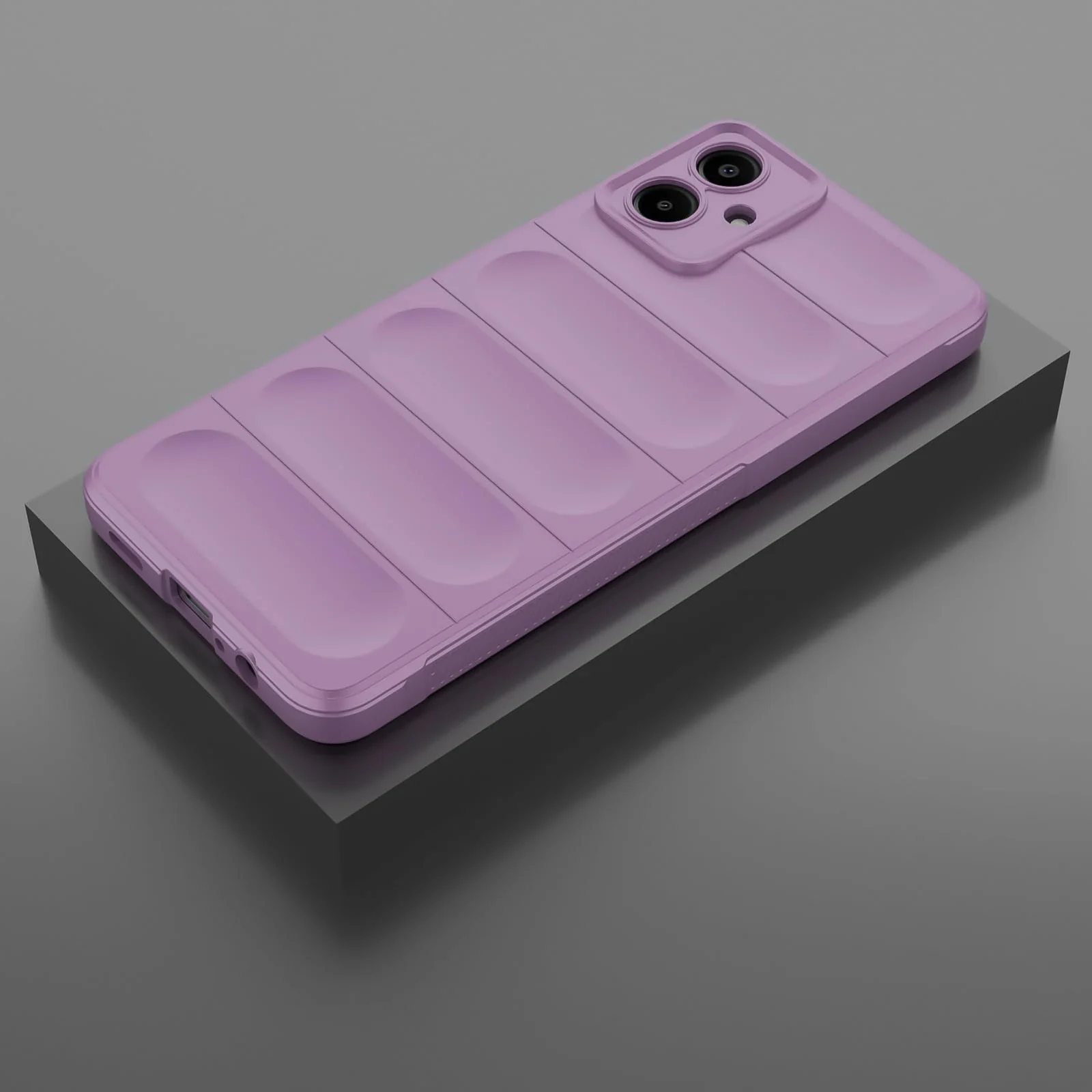 DL3 Mobilak Flexible Silicone and TPU Protective Case with Camera Protection for Samsung Galaxy A06 - Purple