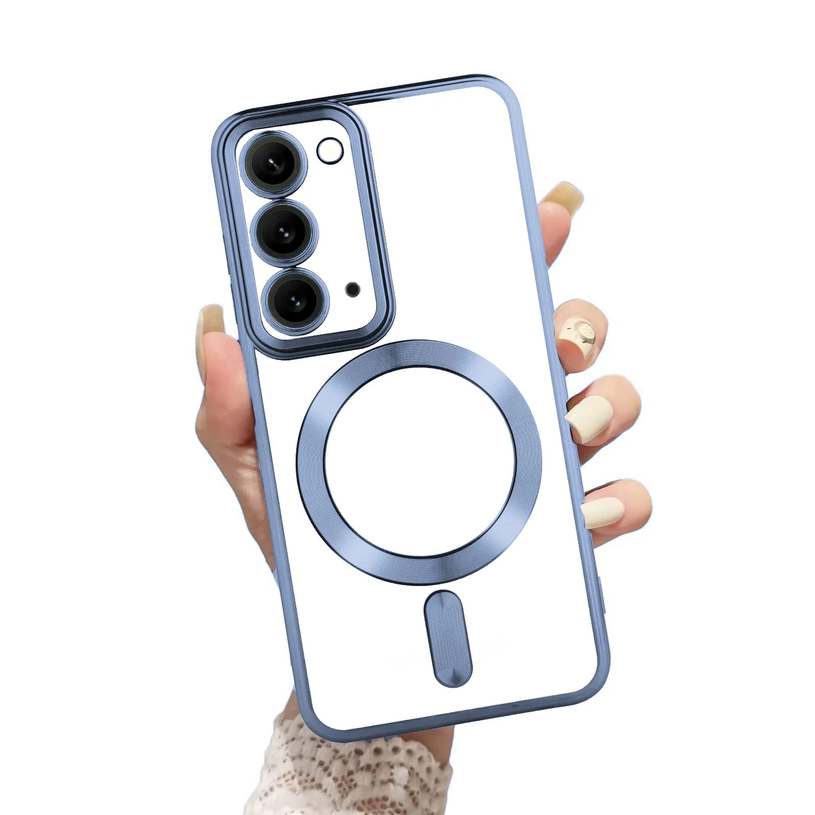 "DL3 Mobilak Clear TPU Case for Samsung Galaxy Note 20 5G (6.7""), Compatible with MagSafe accessories, Supports wireless charging, Camera protection - Sierra Blue"