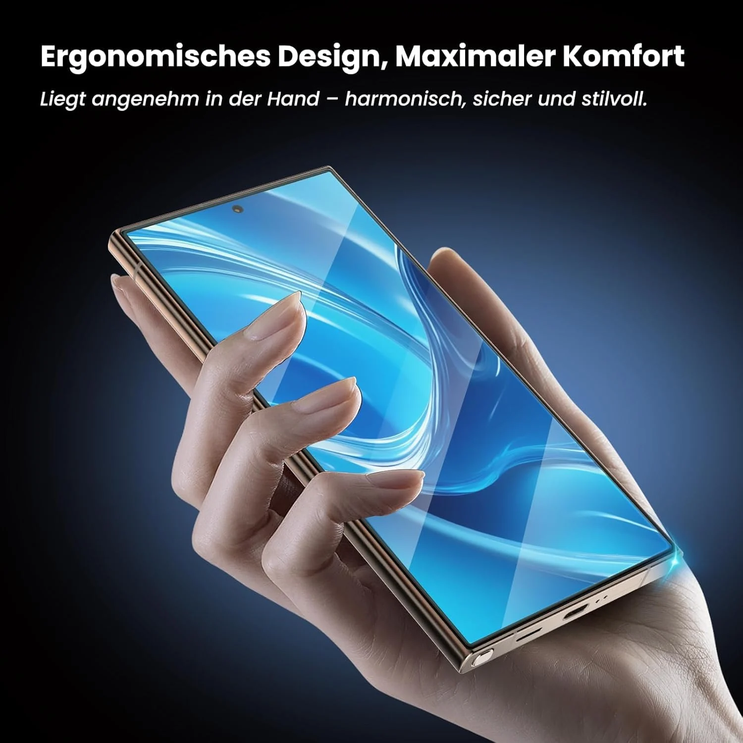 DL3 Mobilak for Samsung Galaxy S24 Plus/S24+ Tempered Glass Screen Protector, 9H Hardness Anti-Scratch Tempered Glass flim, Case Friendly, Anti-Scratch - Clear