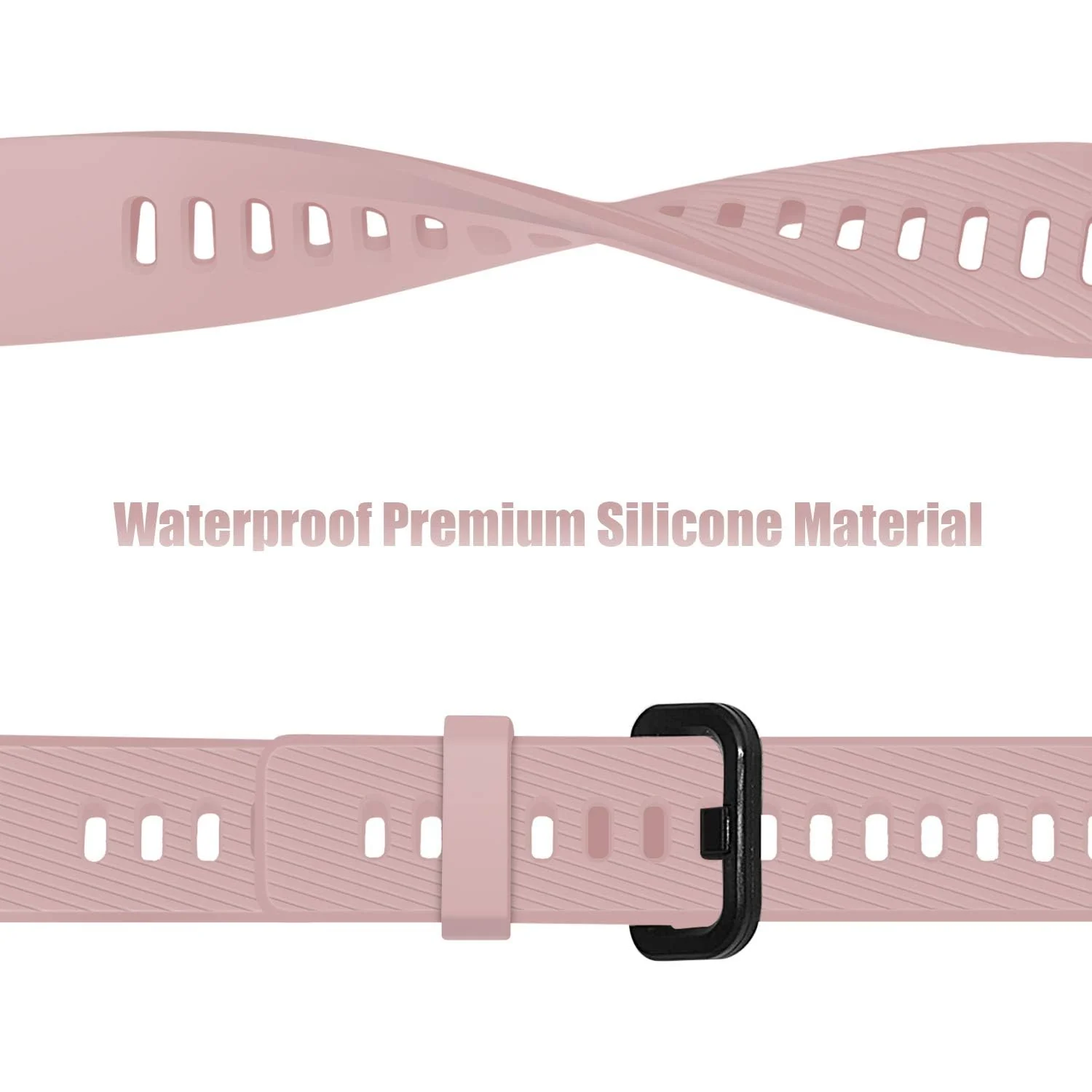 DL3 Mobilak Compatible with Huawei Band 4 Pro/Huawei Band 3 Pro/Huawei Band 3, Soft Silicone Sports Bracelet for Huawei Band 4 Pro/Band 3 Pro/Band3 - Pink
