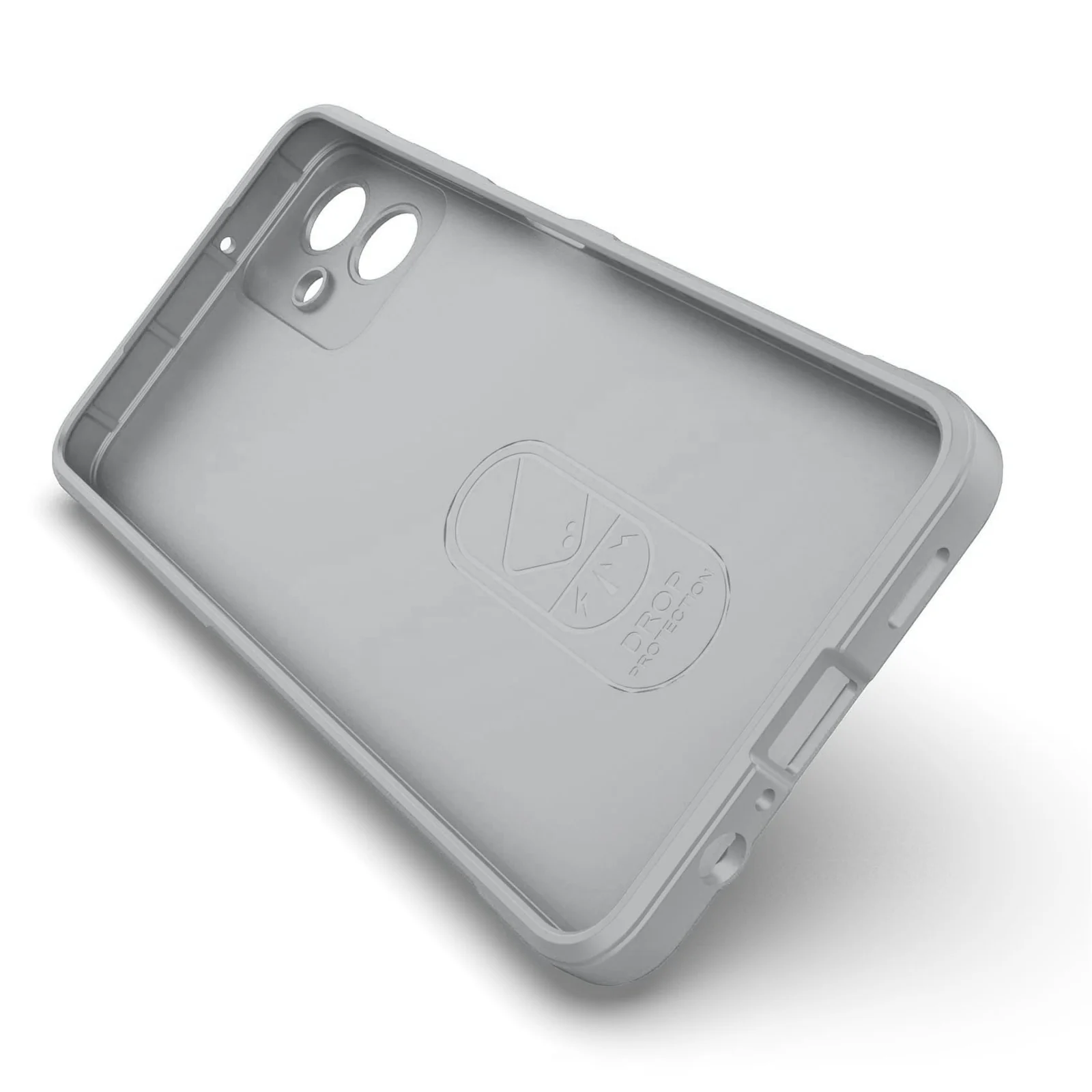 DL3 Mobilak Flexible Silicone and TPU Protective Case with Camera Protection for Samsung Galaxy A06 - Gray