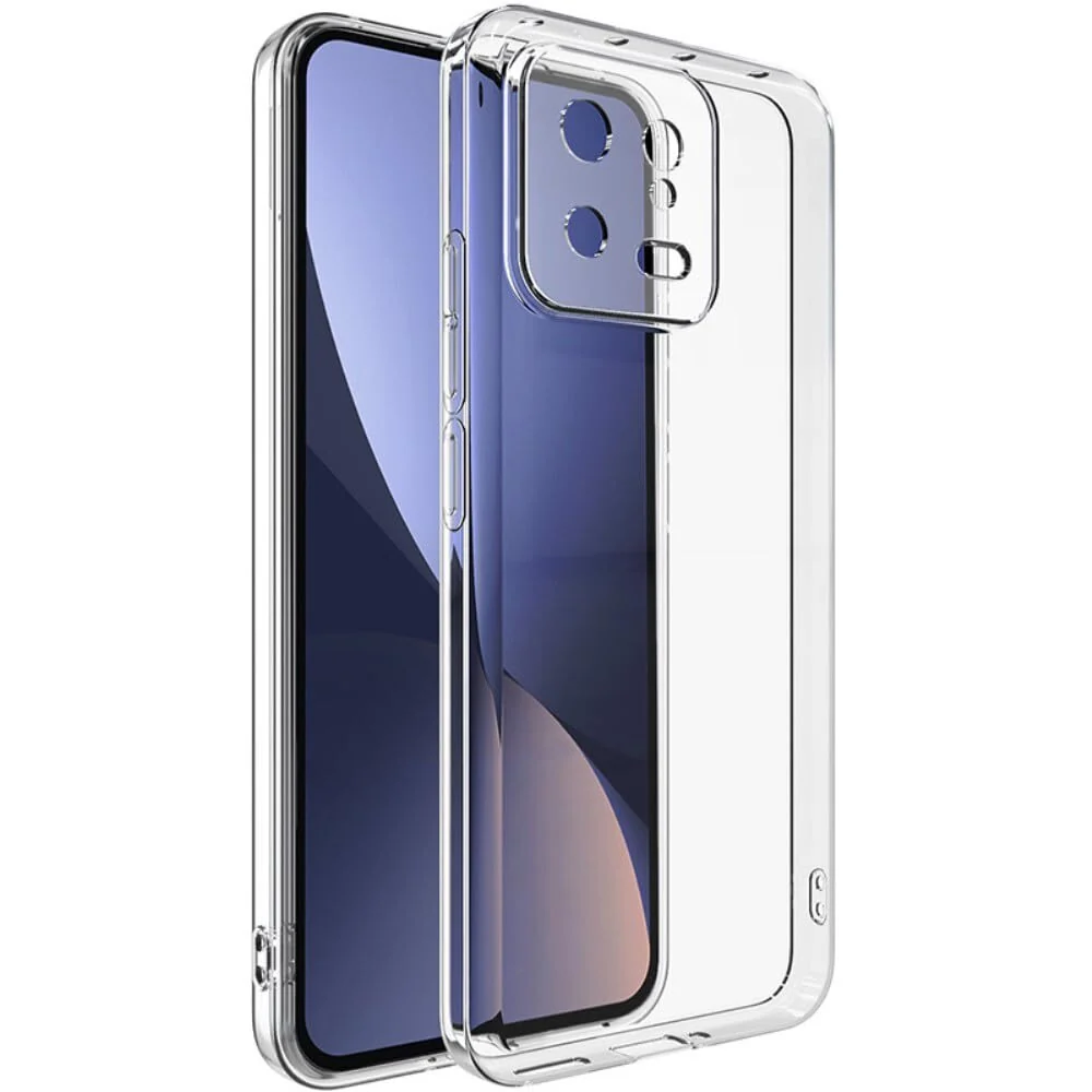 DL3 Mobilak Case Compatible with Xiaomi 13 Case Crystal Soft TPU Gel Case Flexible Silicone Anti-Scratch Camera Protection TPU Cover - Clear