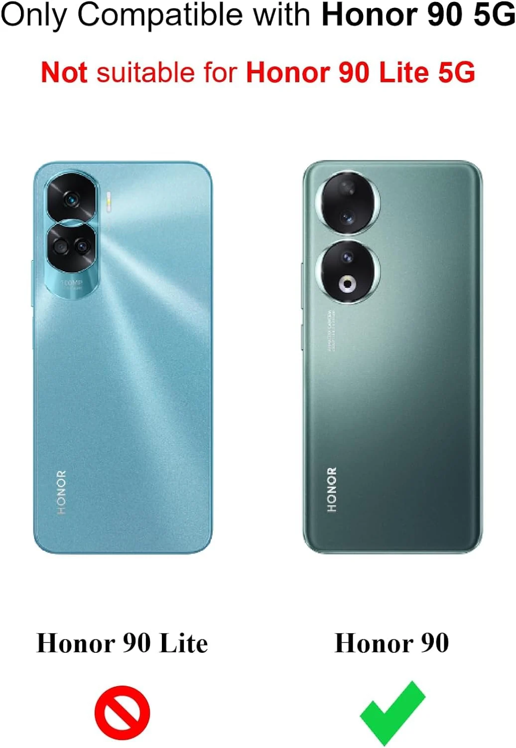 DL3 Mobilak Clear TPU Protective Case for Honor 90 with Camera Protection and Shockproof Design - Clear