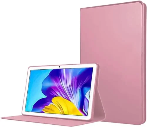 DL3 Mobilak For Samsung Galaxy Tab A8 10.5 Inch 2021(-X200/-X205/-X207) Case, Smart Stand, Shockproof Slim Lightweight Leather Cover - Pink Sand