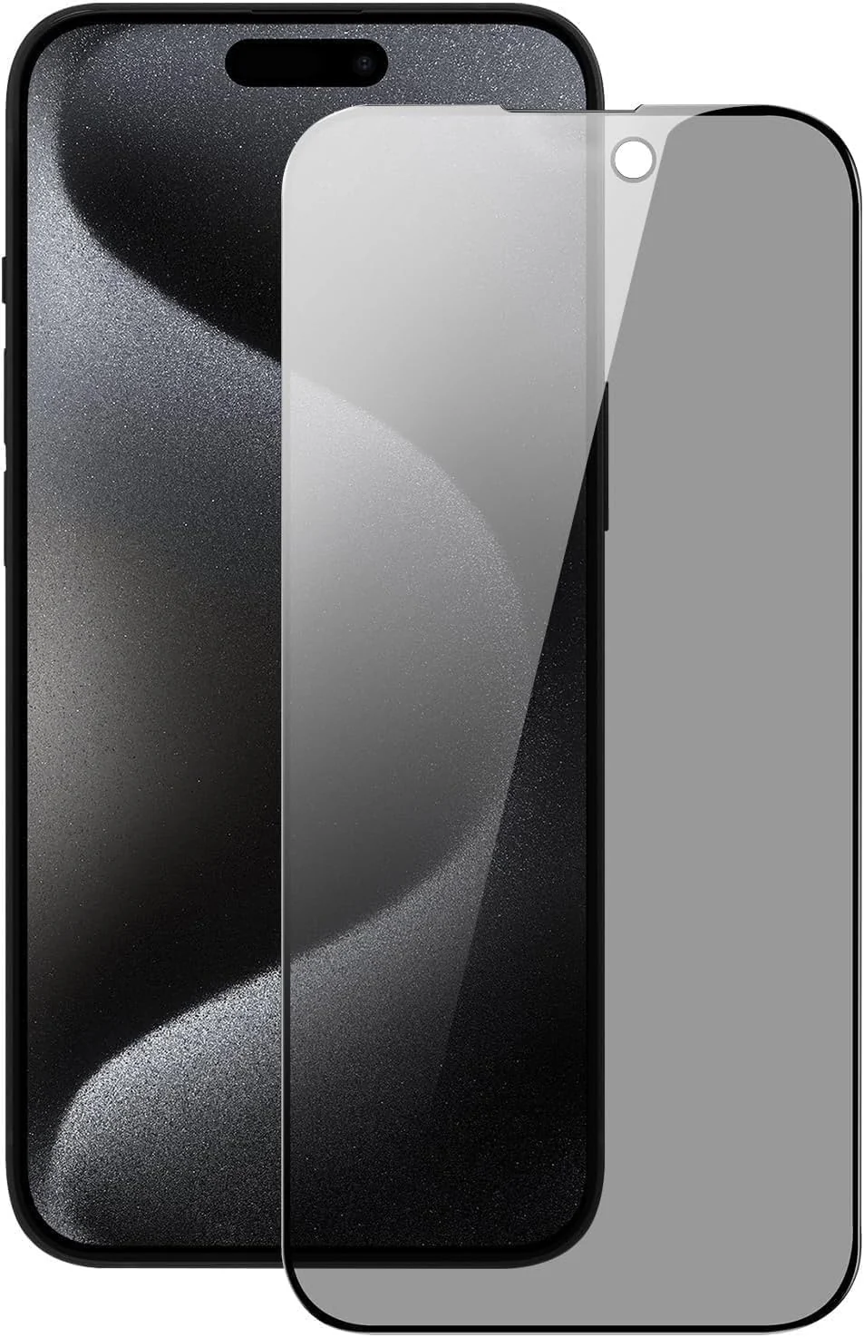 DL3 Mobilak iPhone 14 Pro Max Privacy Screen Protector, Anti-Spy 9H Hardness Tempered Glass Film [Case Friendly] [Bubble Free] - Black